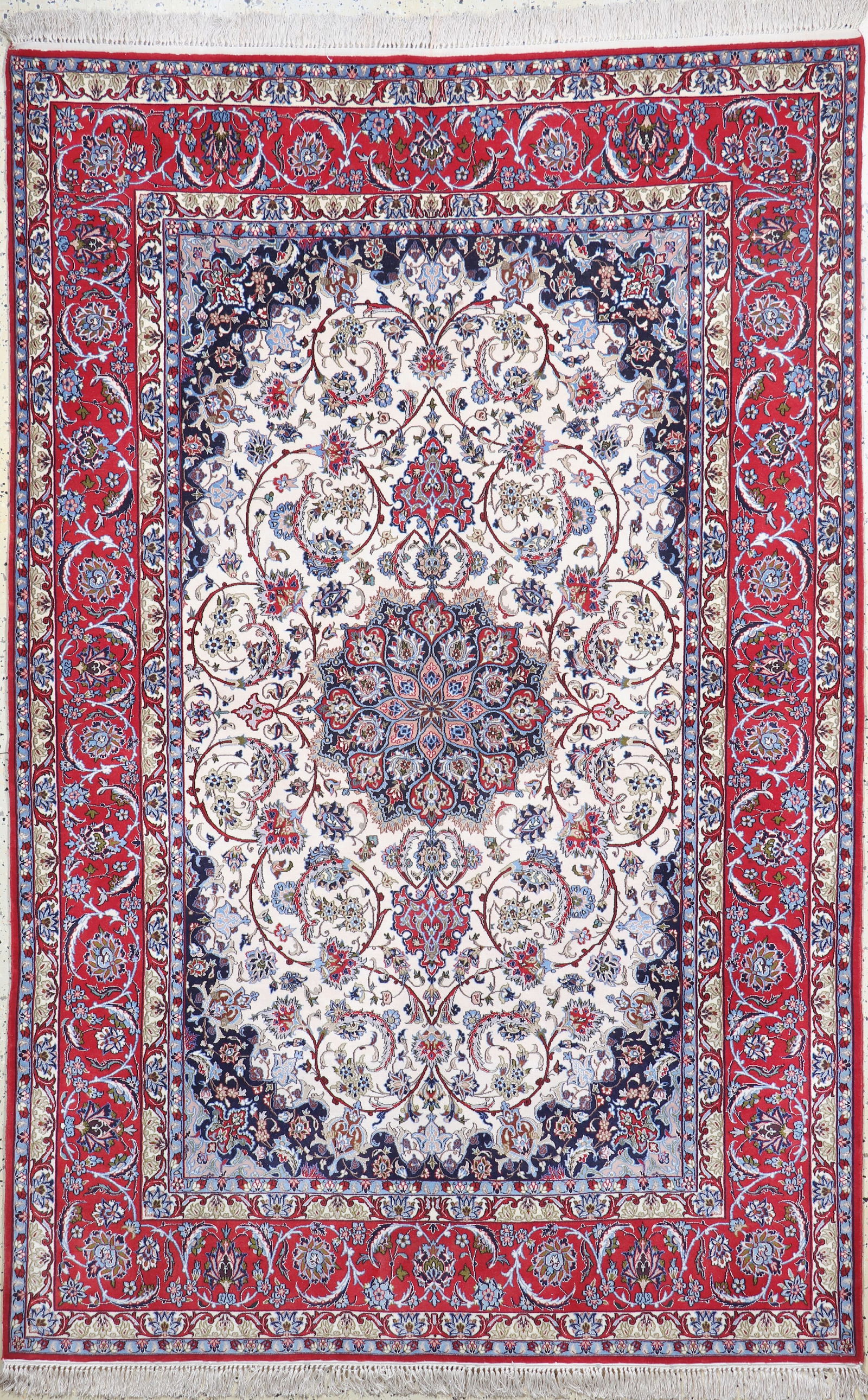 Isfahan fine, Persia, end of 20th century, corkwool (1 of 8)
