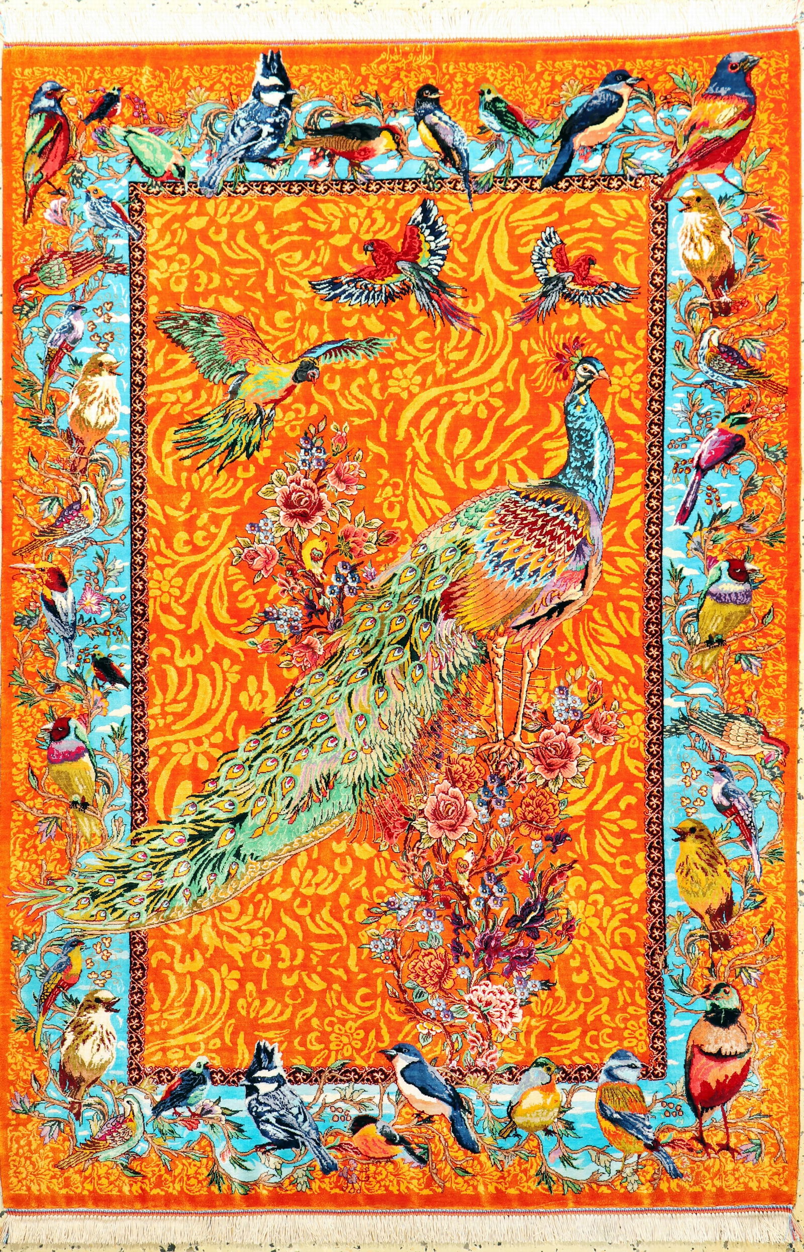 Qum silk fine signed, Persia, approx. 20 years, pure (1 of 12)