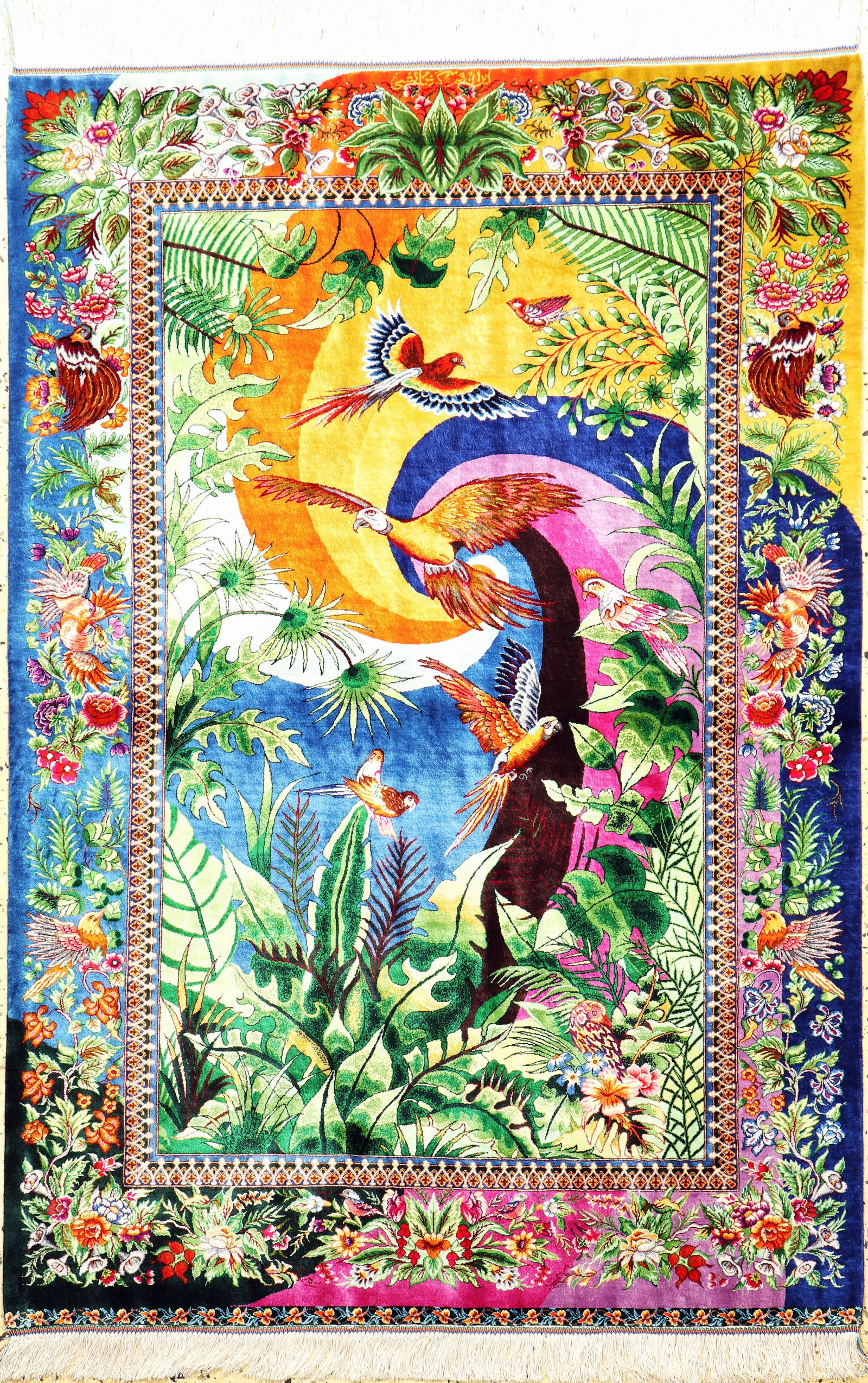 Qum silk fine signed, Persia, approx. 20 years, pure (1 of 13)