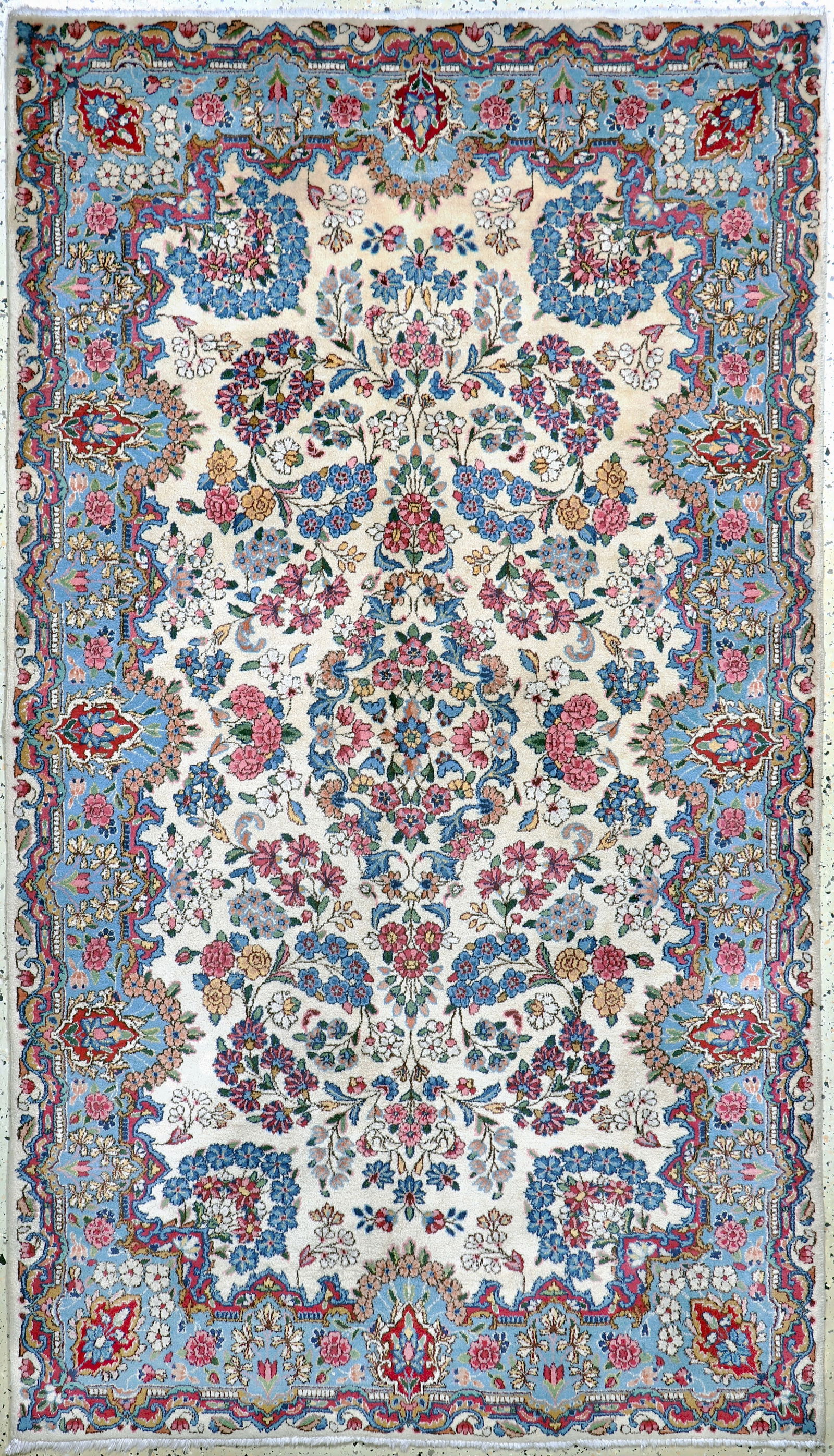 Kirman#'Lawar#' antique, Persia, around 1900, wool on (1 of 7)