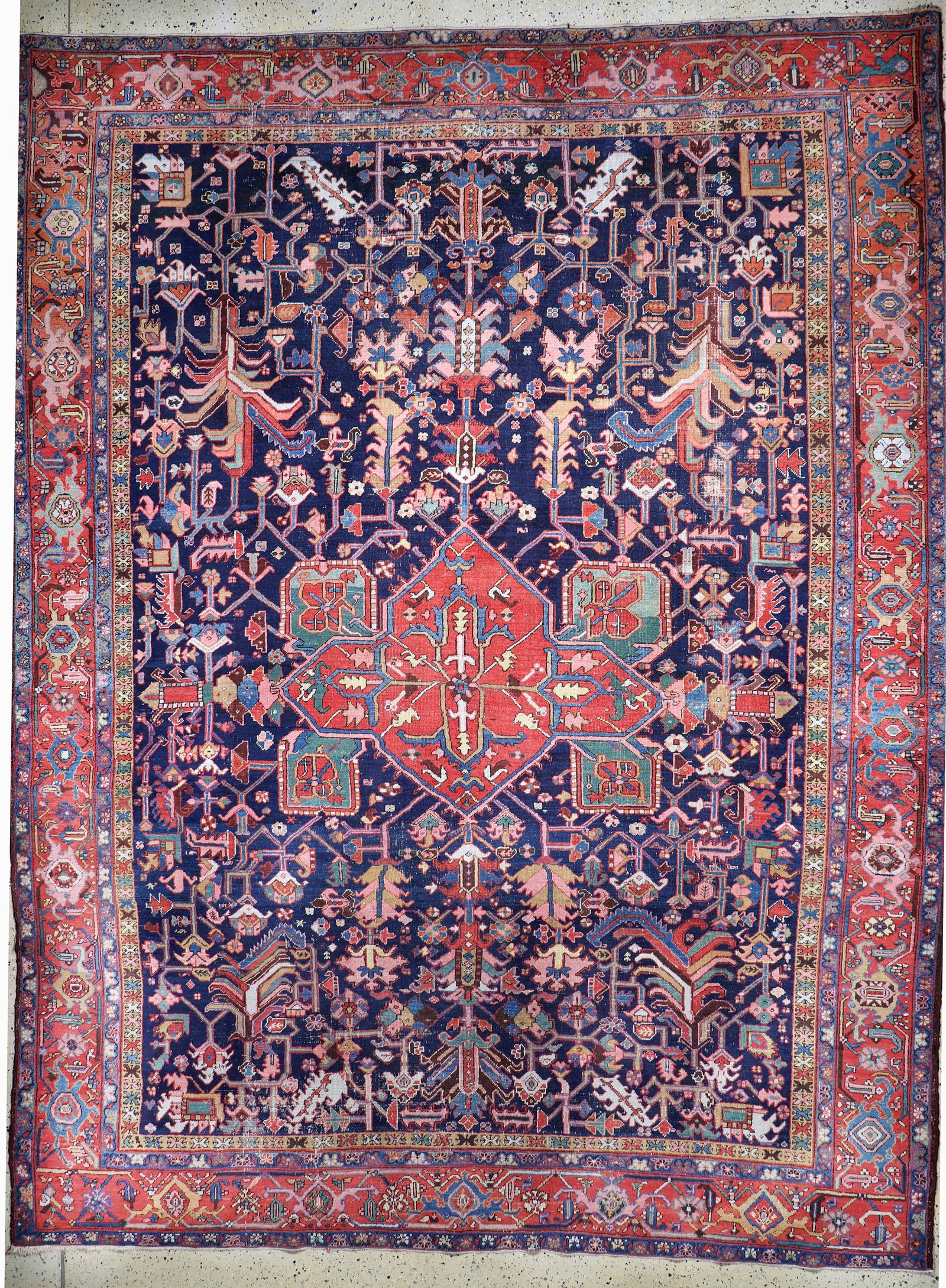 Antique Heriz, Persia, around 1900, wool on cotton (1 of 12)