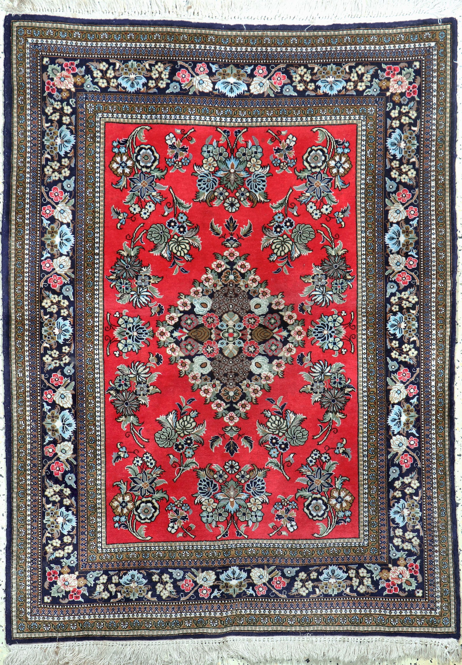 Qum cork, Persia, late 20th century, corkwool on cotton (1 of 5)