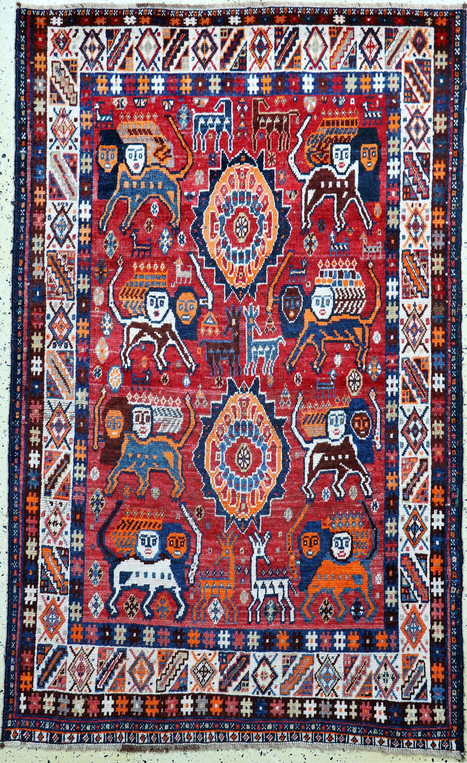 Ghashgai Gabbeh old, Persia, early 20th century (1 of 6)