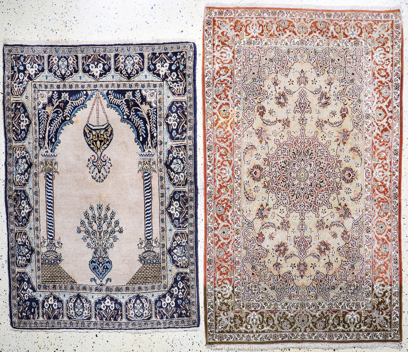 2 lots of Isfahan fine Persia, mid-20th century (1 of 9)