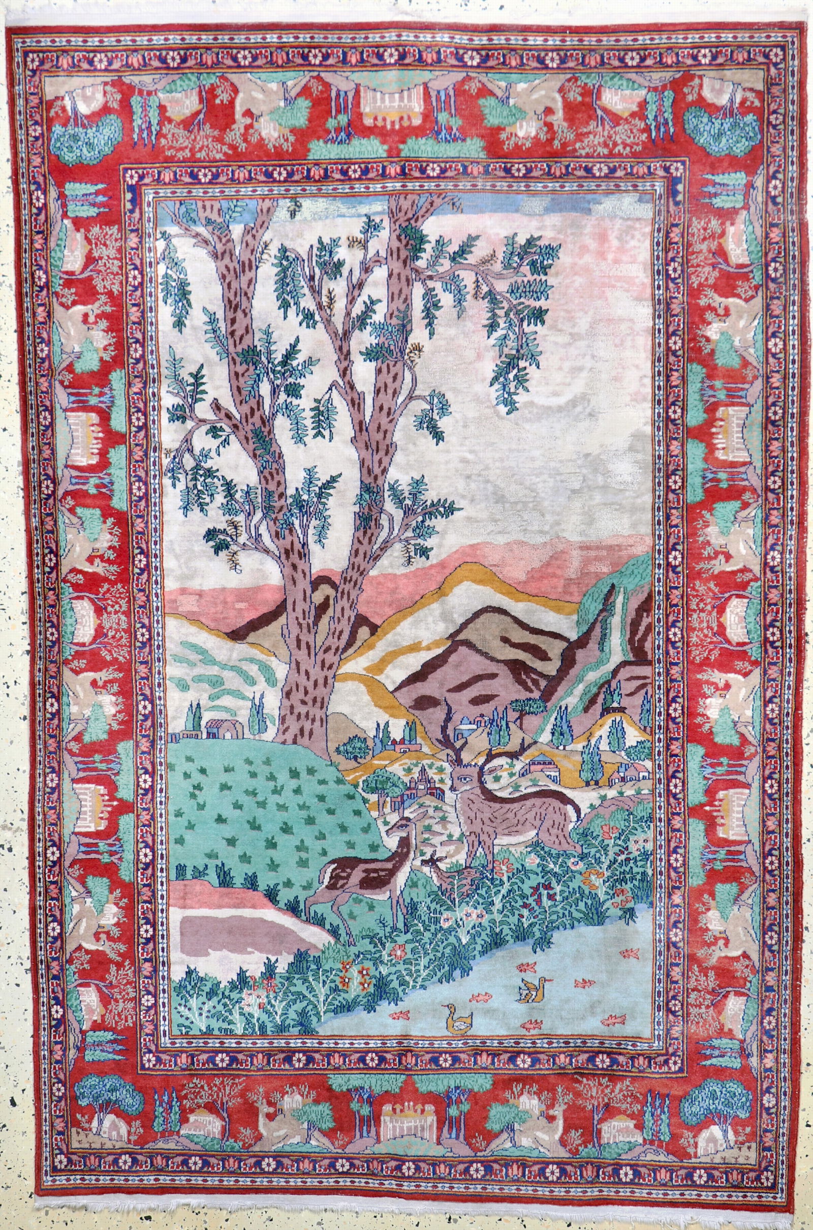 Lahor, Pakistan, mid-20th century, wool on cotton (1 of 6)