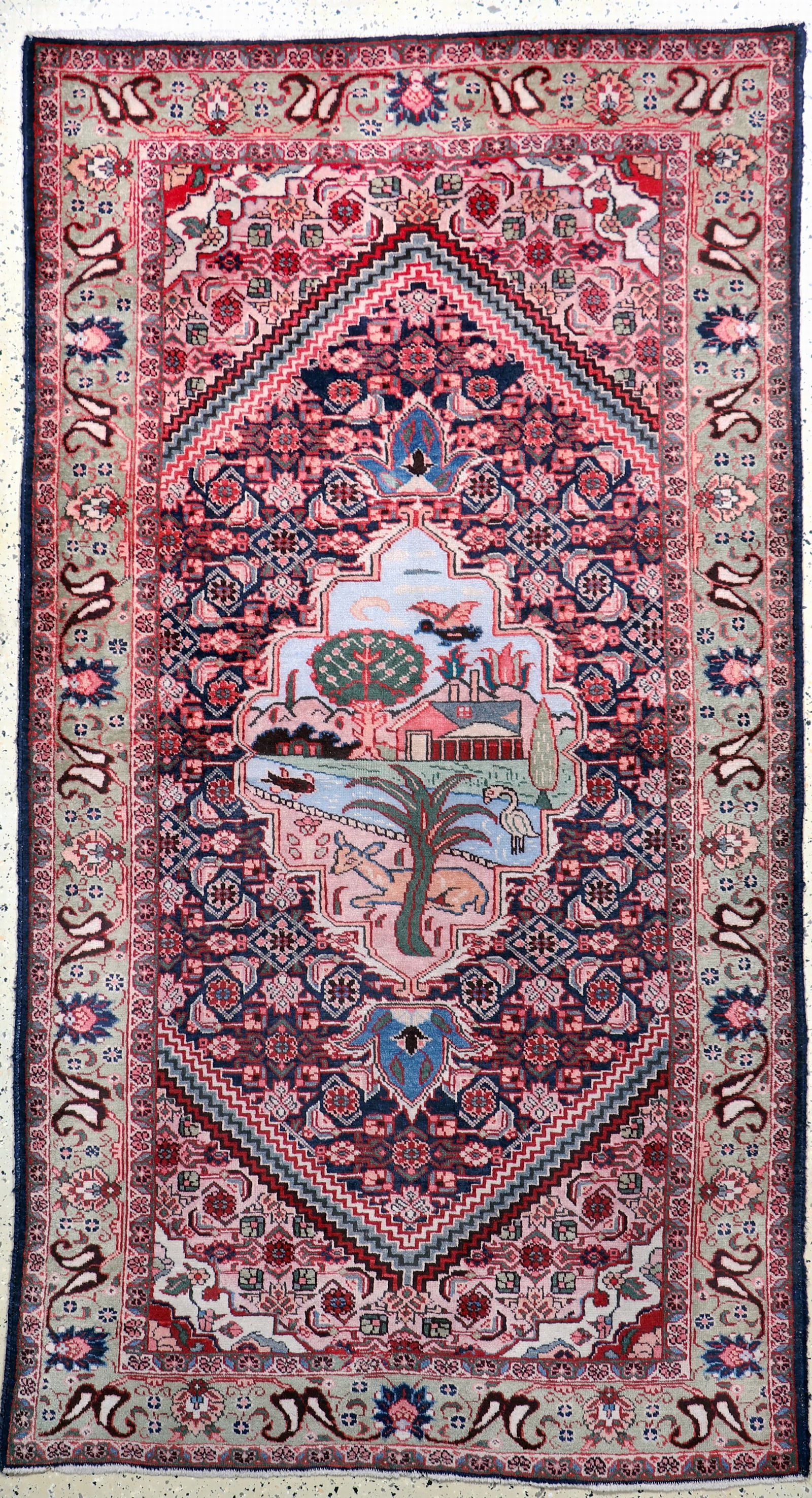 Tabriz old, Persia, mid-20th century, wool on cotton (1 of 6)