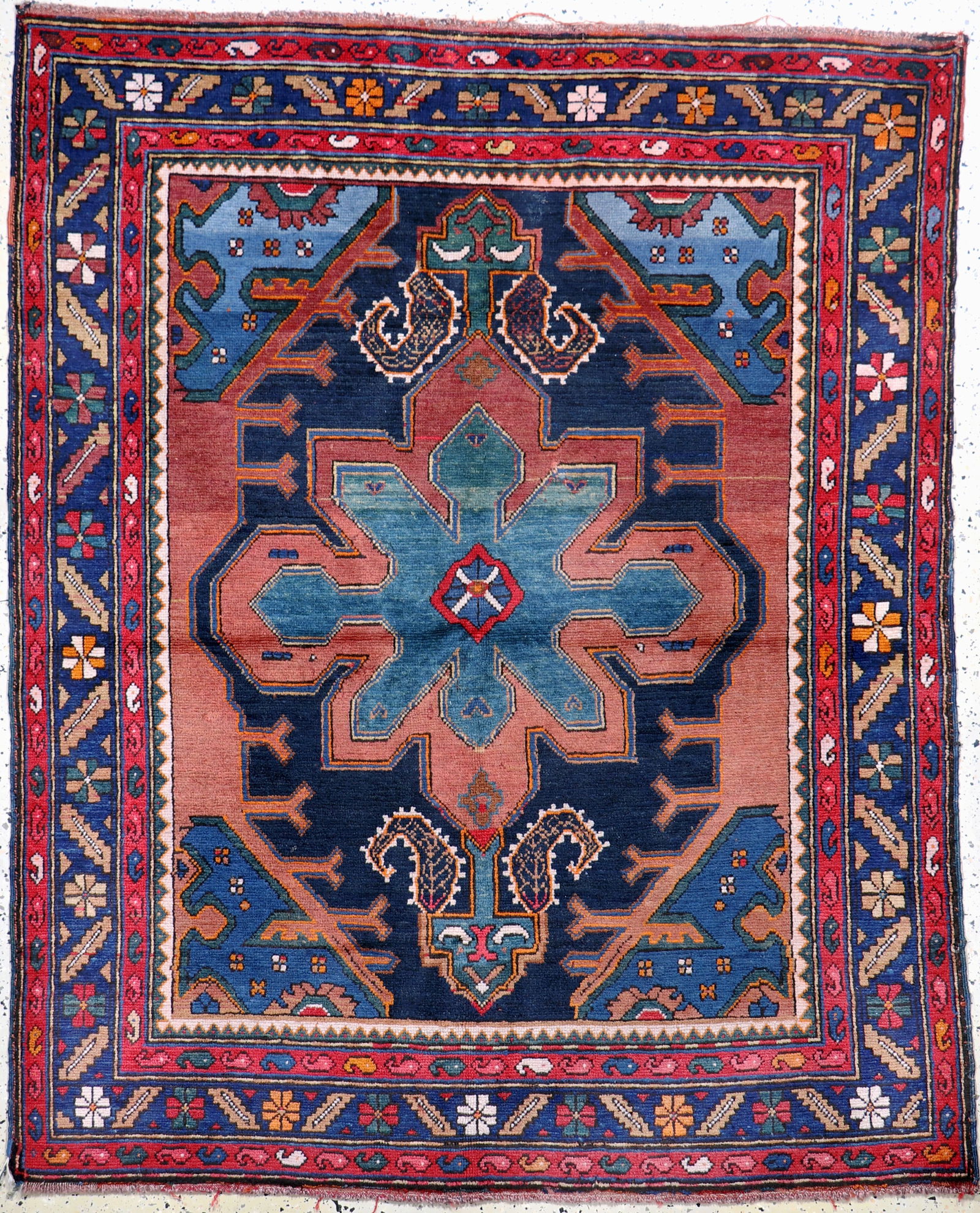 Kazak antique, Caucasus, around 1900, wool on wool (1 of 7)