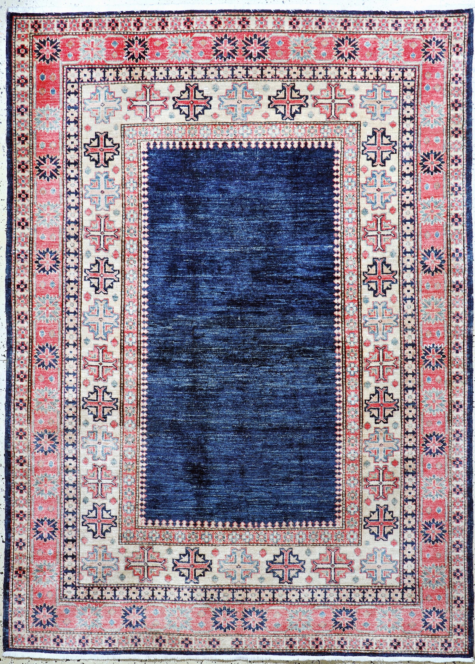 Newly knotted Kazak, Pakistan, late 20th century (1 of 7)