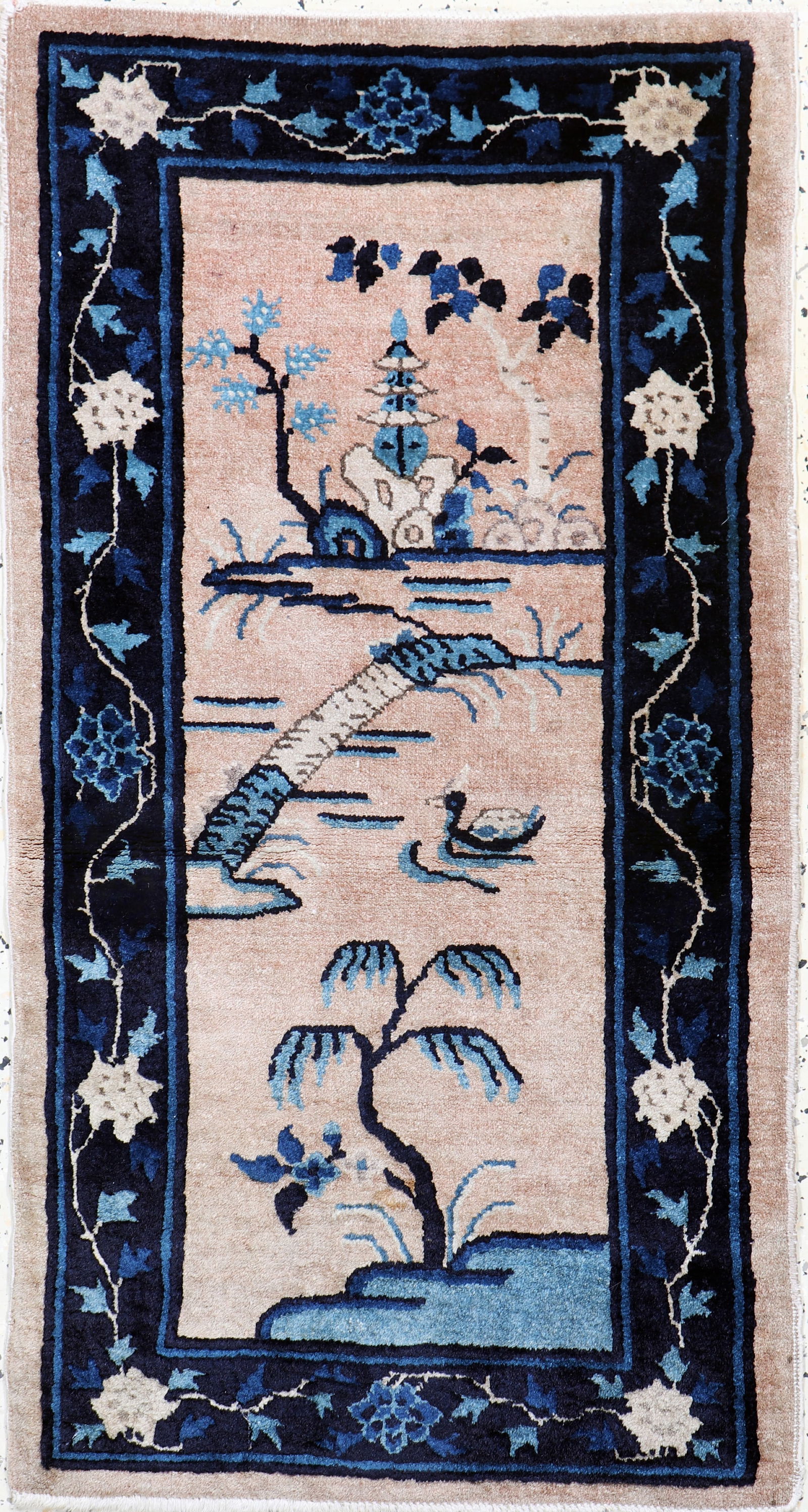 Peking antique, Persia, around 1900, wool on cotton (1 of 5)