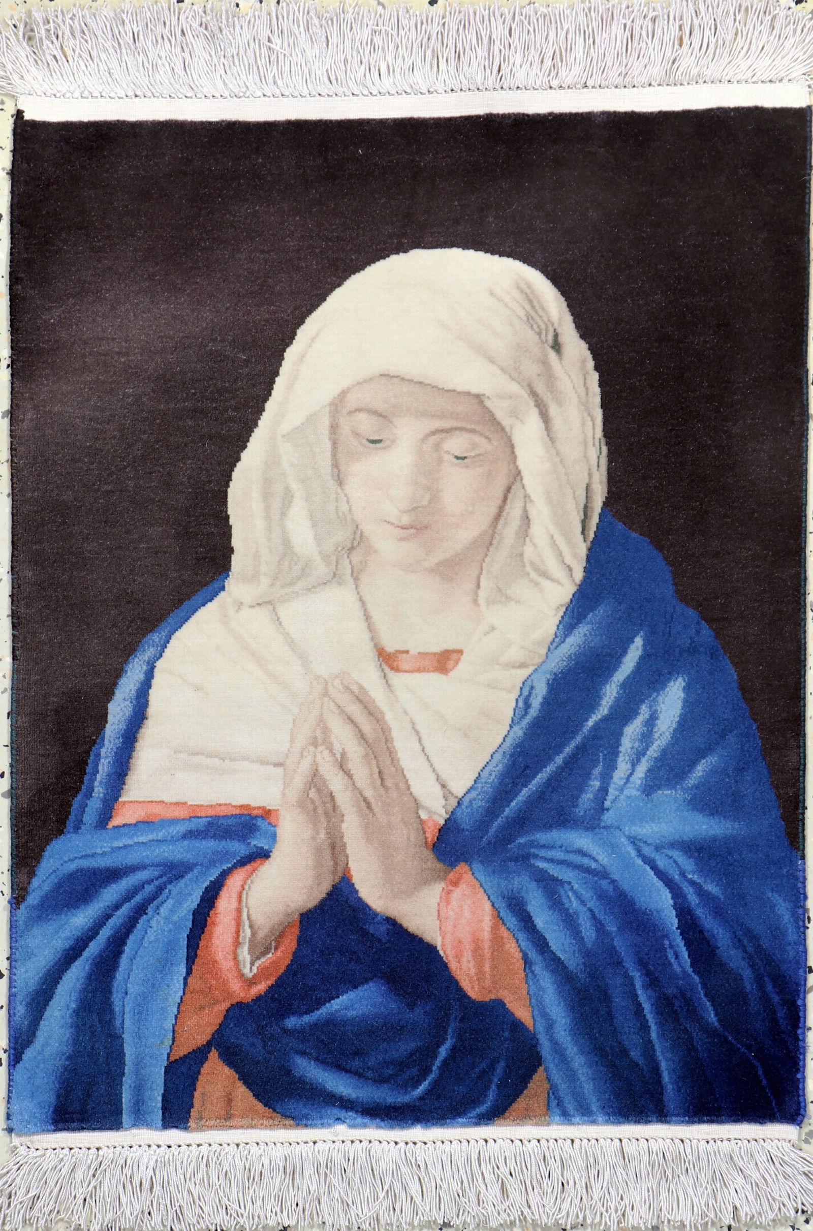 Tabriz fine(50 Raj) Persia, #'Maria Portrait #', mid-20th (1 of 5)