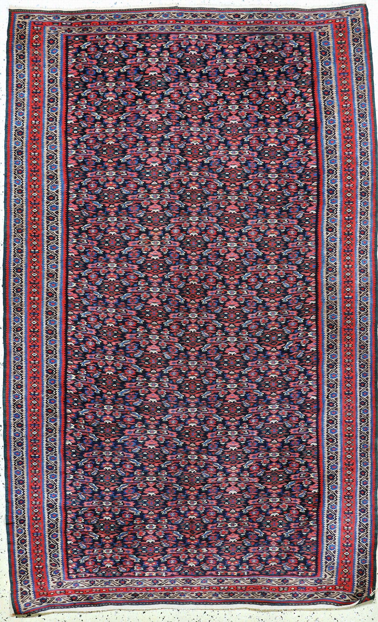 Antique Senneh Kilim fine, Persia, 19th century (1 of 7)