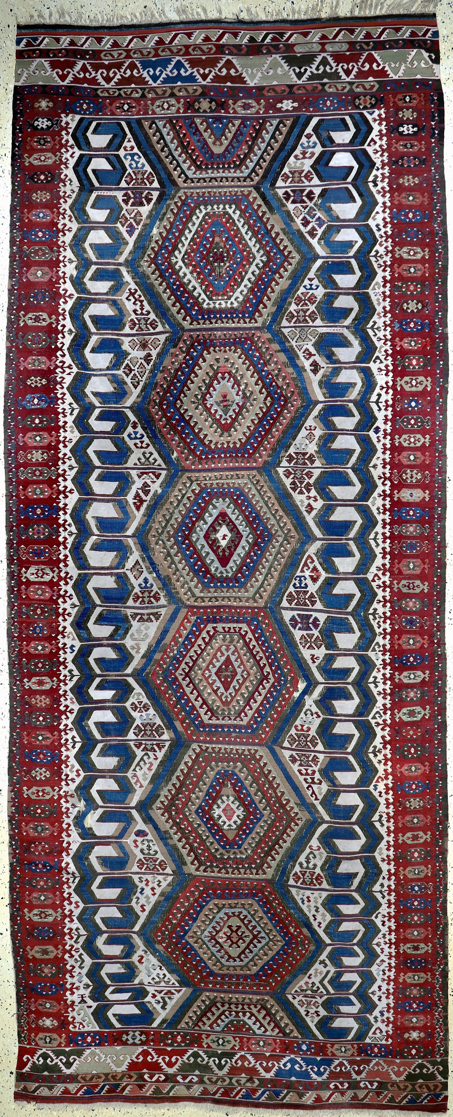 Antique Konya Kilim, Turkey, 19th century, wool on (1 of 9)