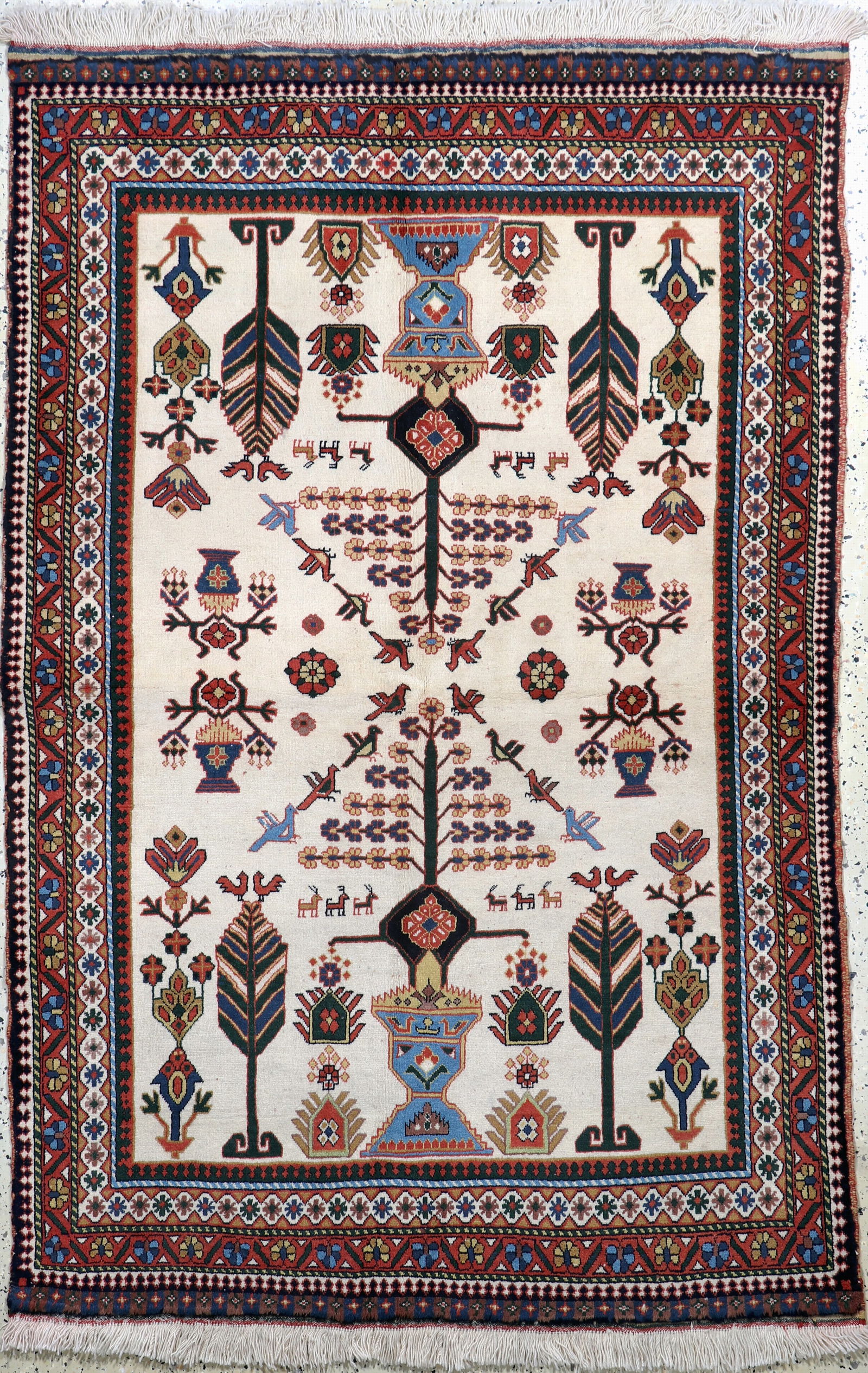 Afshar, Persia, late 20th century, wool on wool (1 of 7)