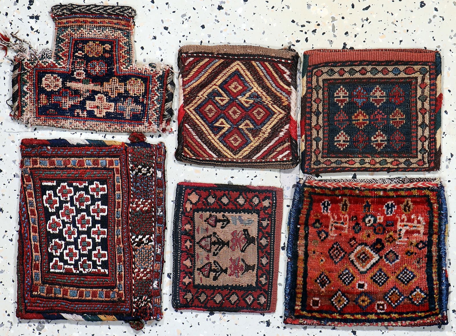 Mixed lot of 6 bags, Persia, early to mid-20thcentury (1 of 7)