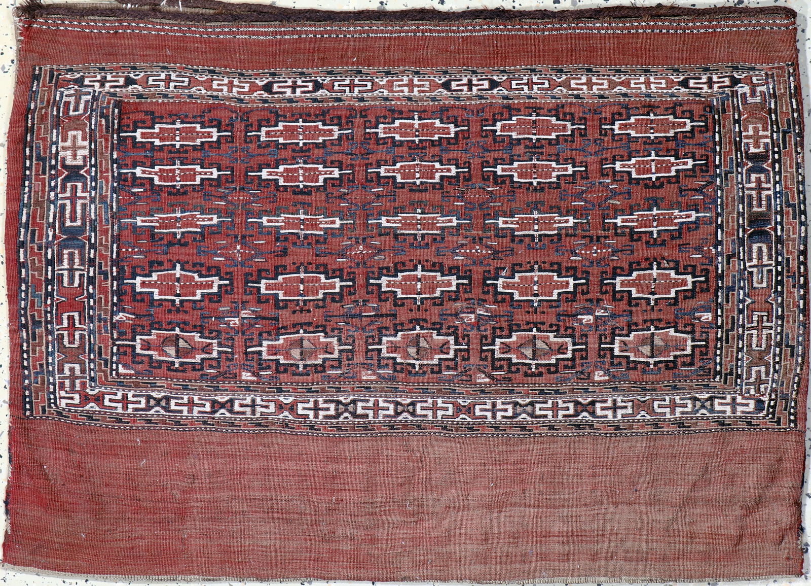 Jowal antique, Turkmenistan, around 1900, woolon wool (1 of 4)