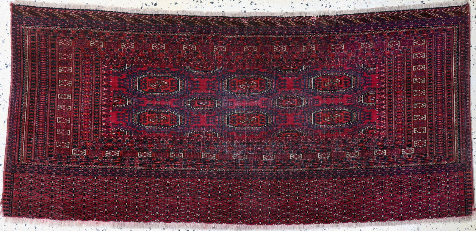 Tekke Jowal, Turkmenistan, around 1900, wool on wool (1 of 6)