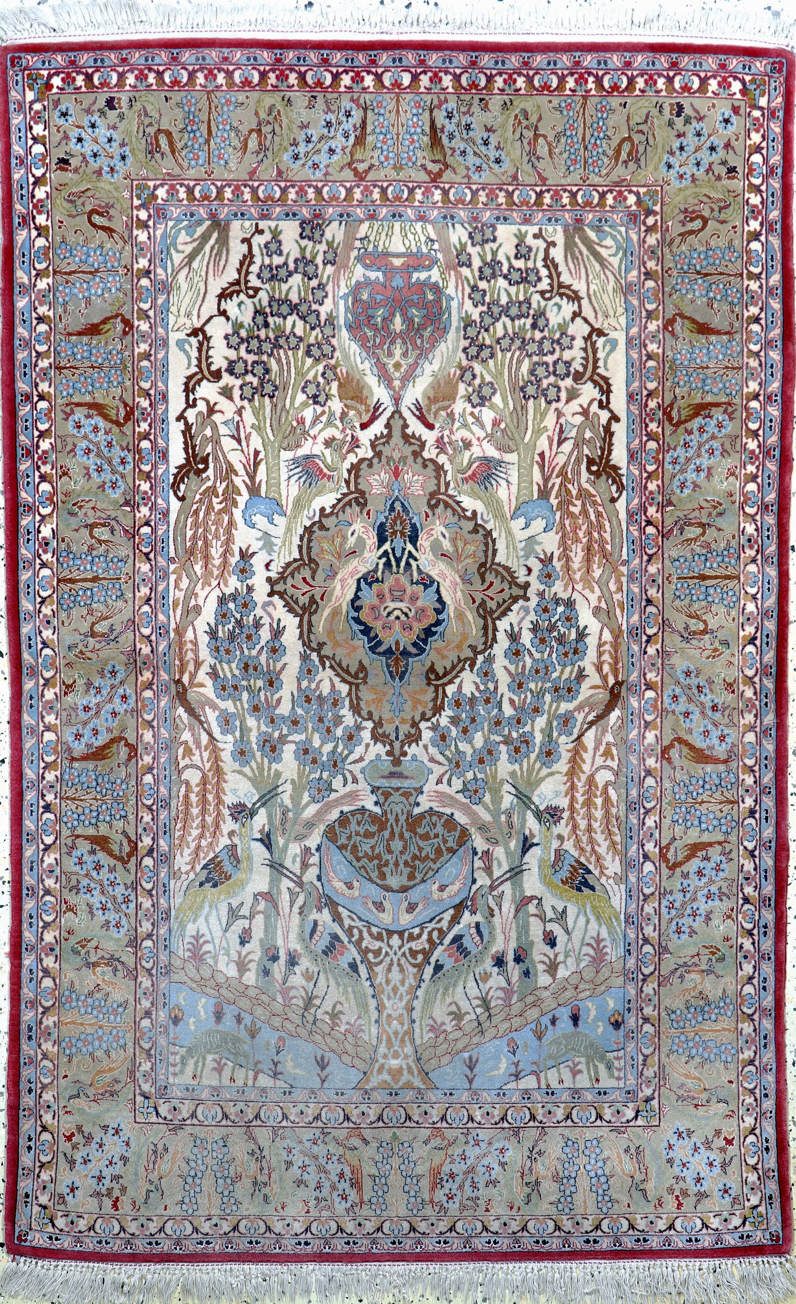 Isfahan fine, Persia, mid-20th century, corkwool on (1 of 7)
