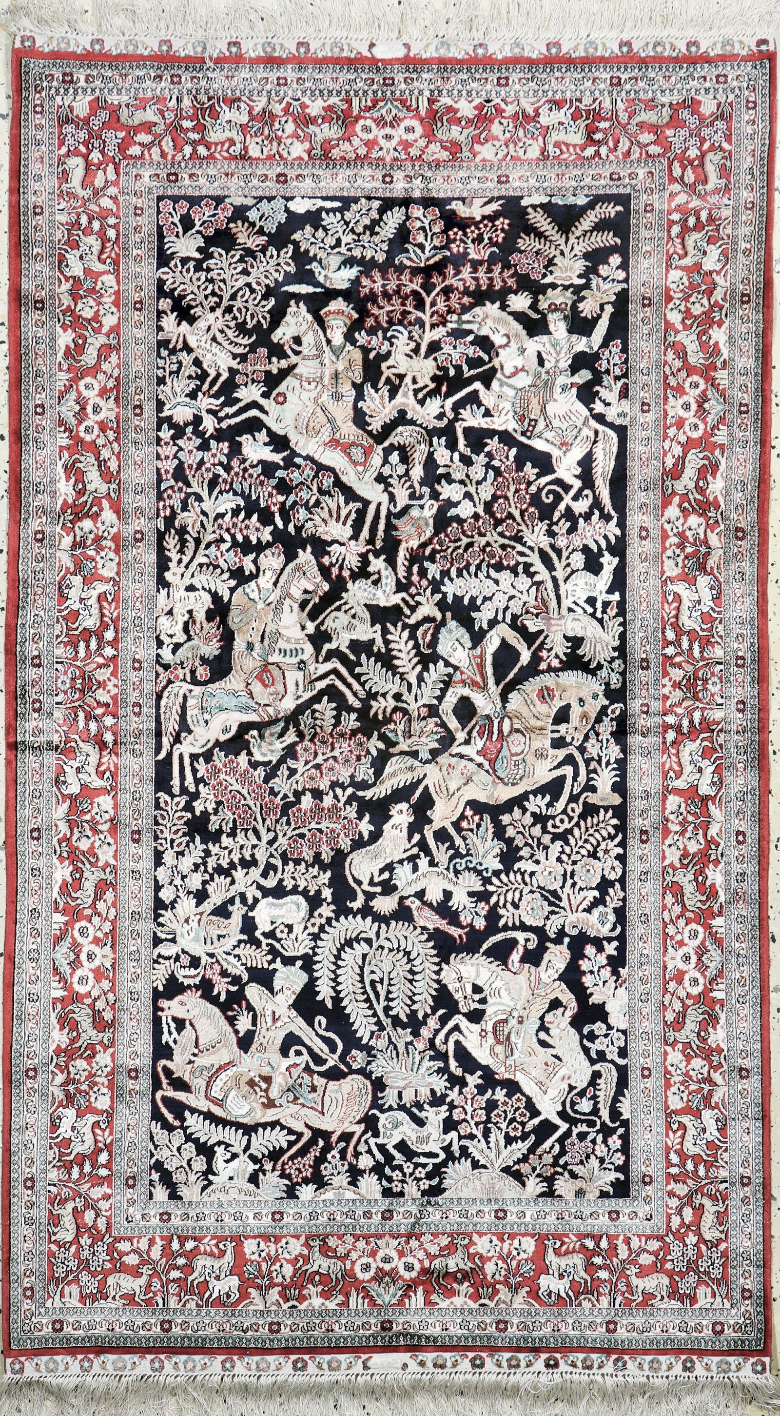 Qum silk fine, China, late 20th century, pure natural (1 of 7)