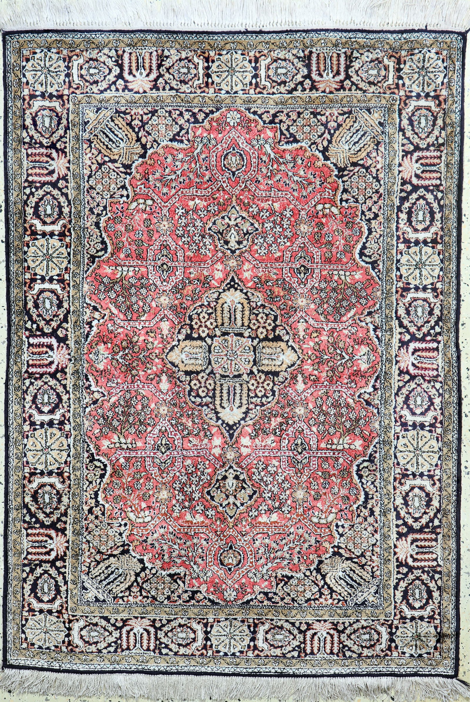 Qum silk, Persia, mid-20th century, pure natural (1 of 6)