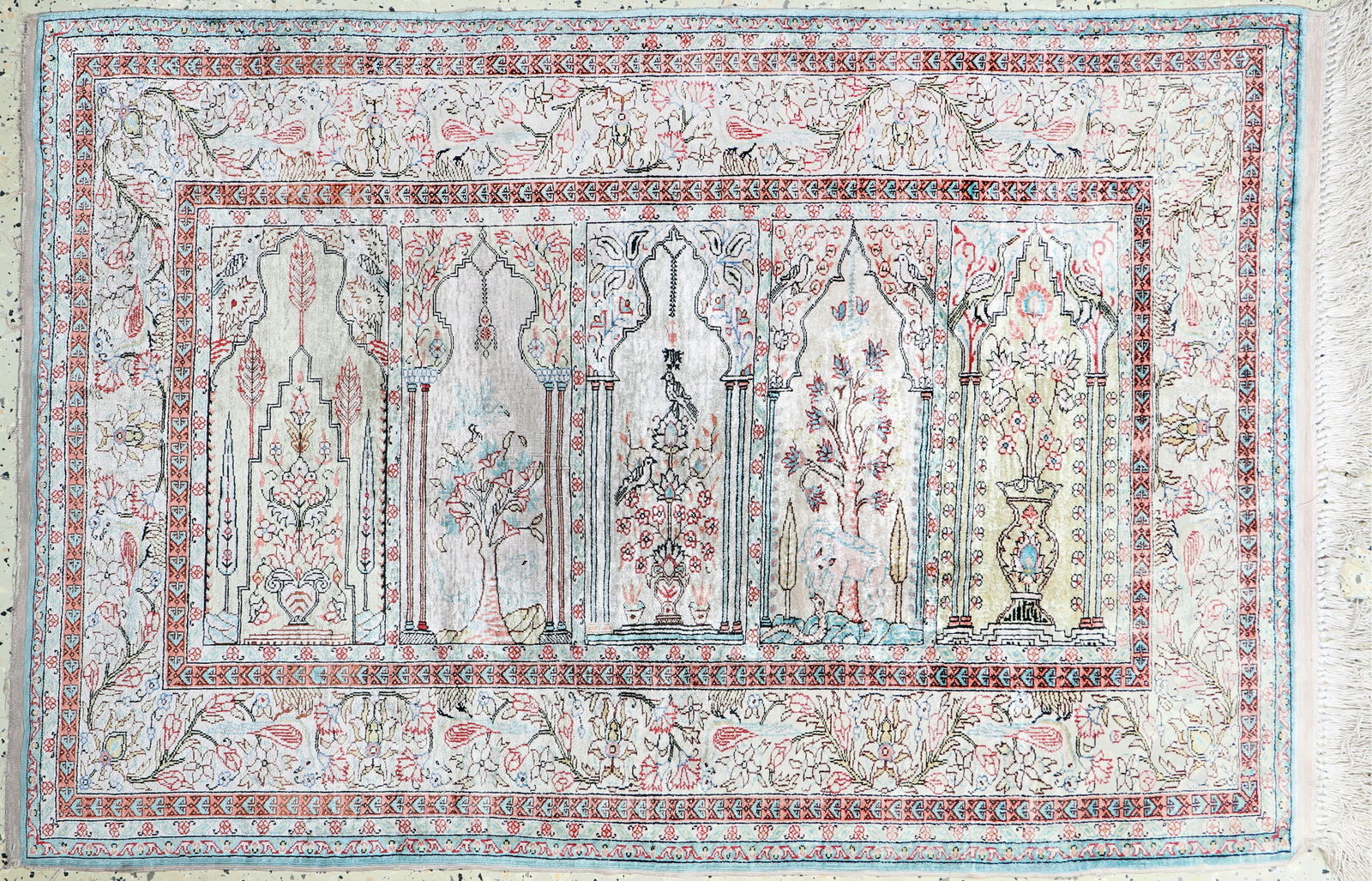 Silk Kayseri, Turkey, mid-20th century, pure natural (1 of 6)