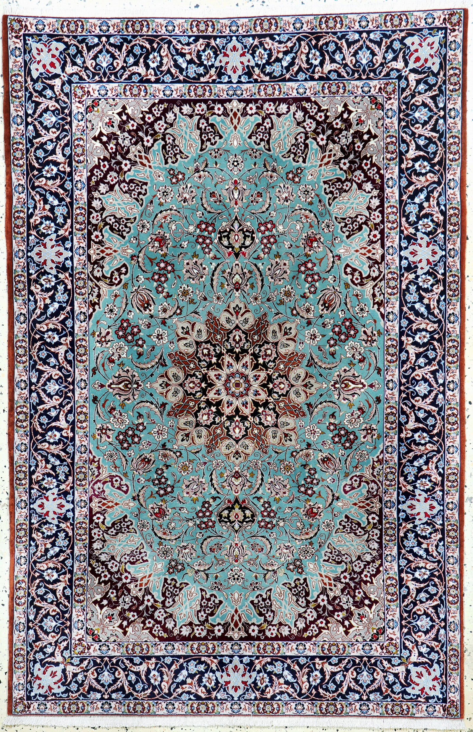 Isfahan fine, Persia, mid-20th century, corkwool on (1 of 7)
