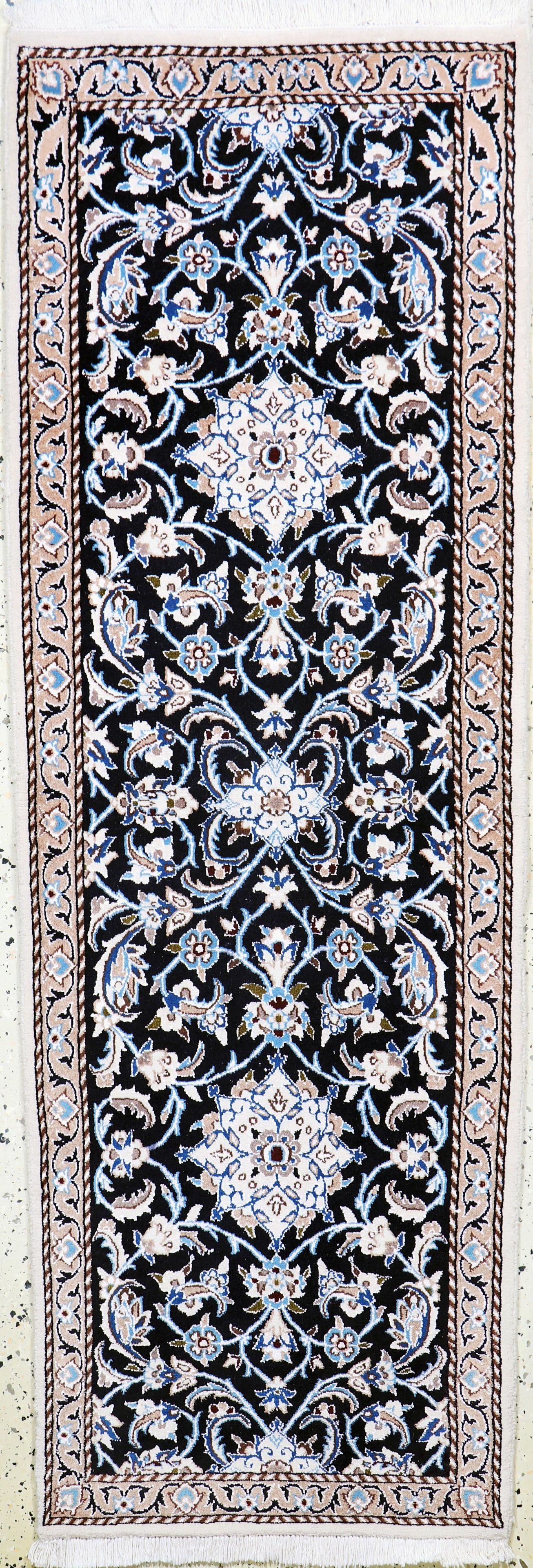 Nain fine, Persia, late 20th century, corkwool: Nain fine, Persia, late 20th century, corkwool with silk, approx. 184 x 55 cm, condition: 2. Rugs, Carpets & Flatweaves