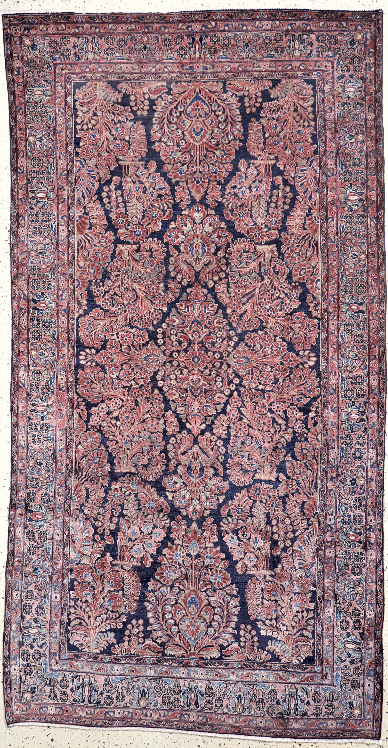 Us Re-Import Saruk antique, Persia, around 1900, wool: Us Re-Import Saruk antique, Persia, around 1900, wool on cotton, approx. 286 x 155 cm, condition: 2-3. Rugs, Carpets & Flatweaves