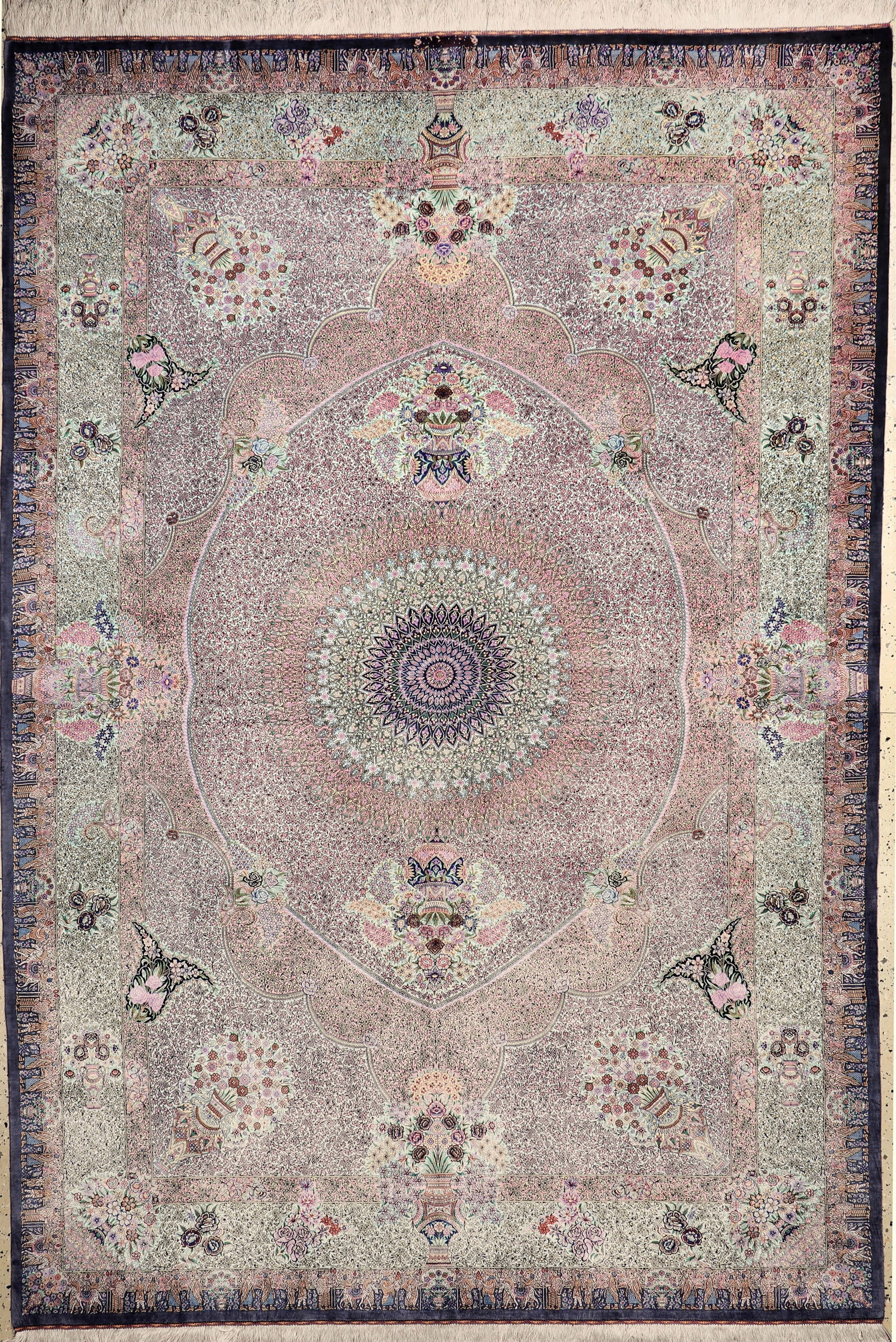 Qum silk fine signed, Persia, approx. 20 years, pure (1 of 11)