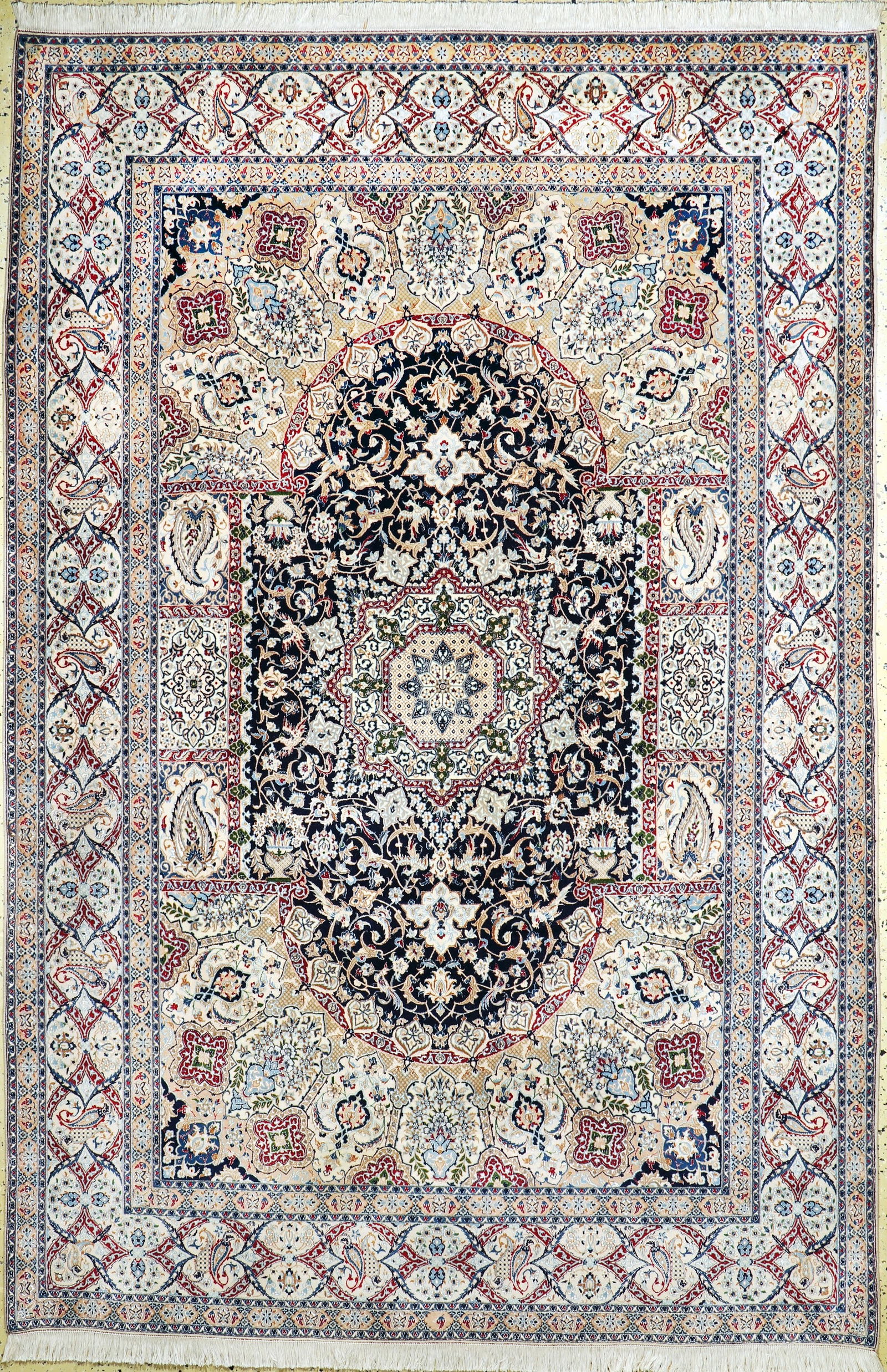Nain fine(6 La), Persia, mid-20th century, corkwool (1 of 10)