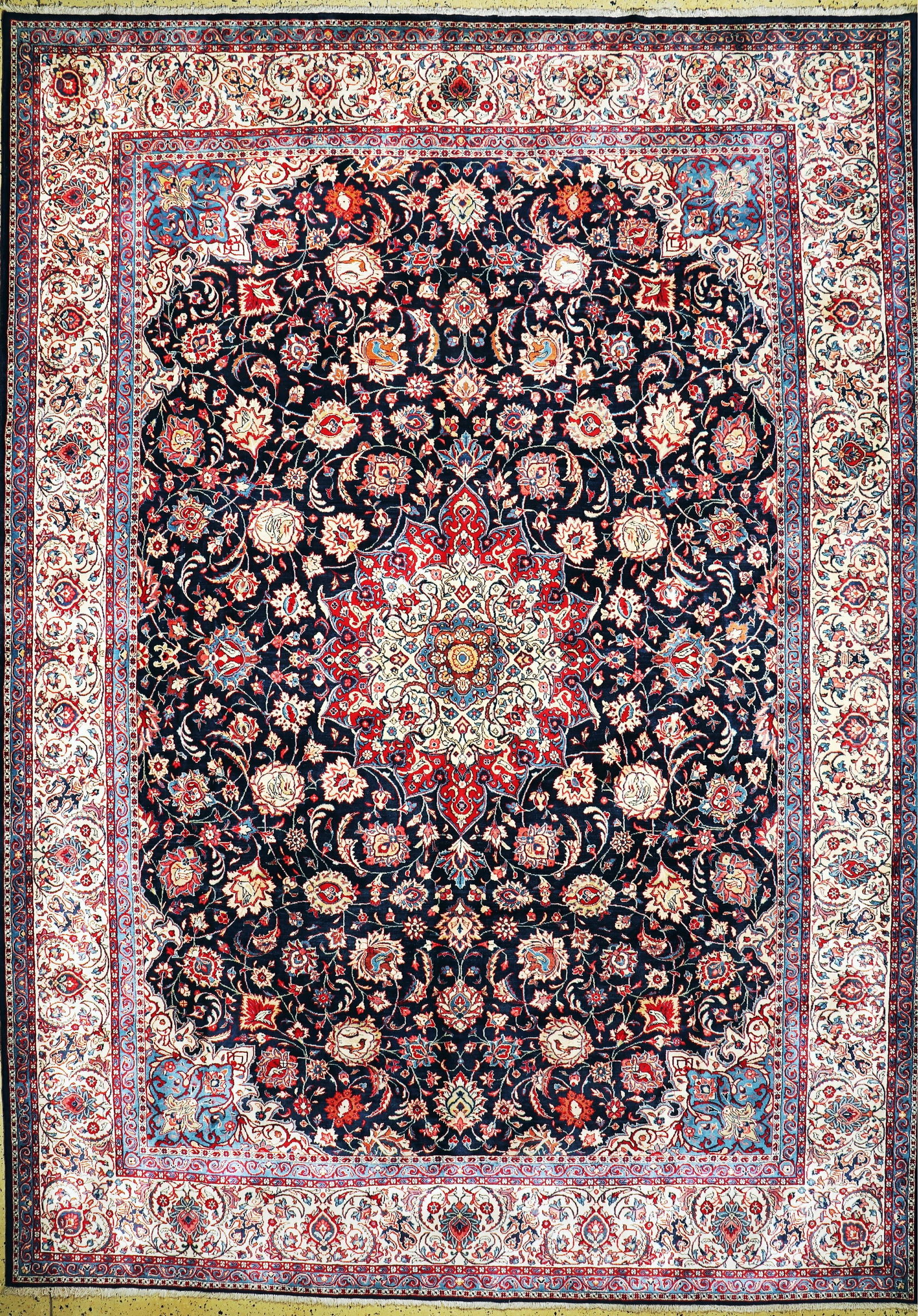 Saruk cork fine, Persia, mid-20th century, corkwool on (1 of 12)