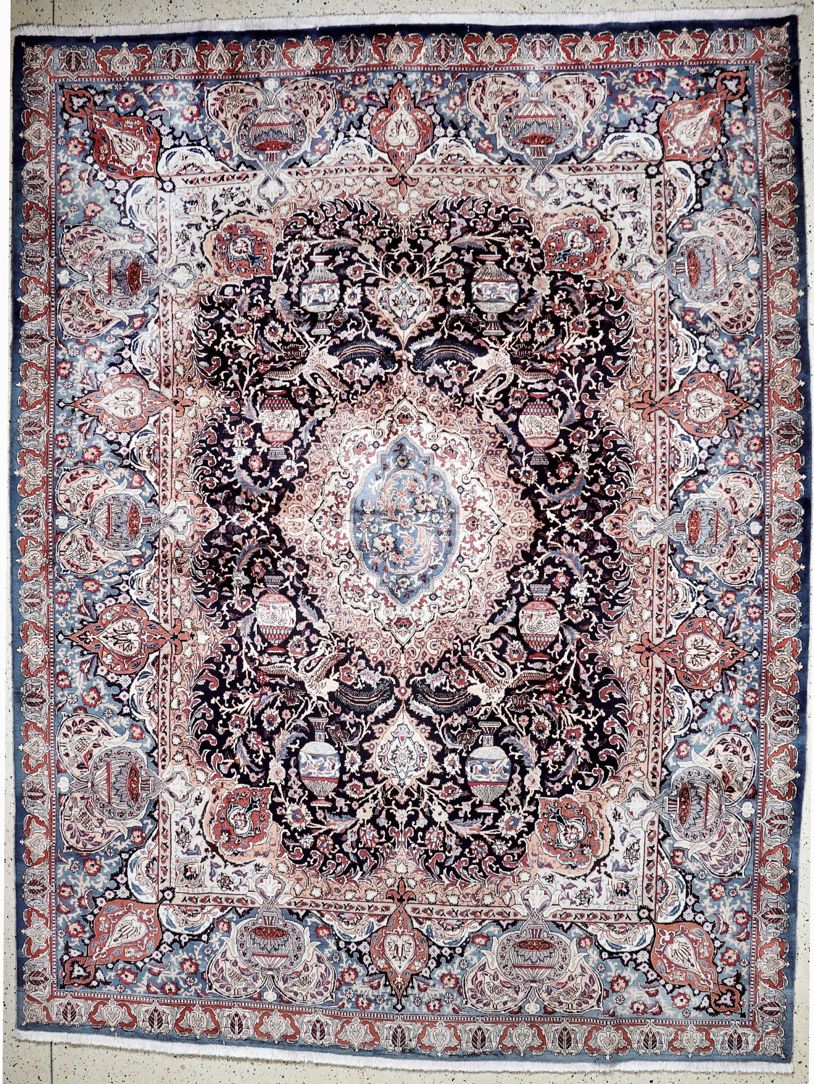Kashmar, Persia, mid-20th century, wool on cotton (1 of 12)