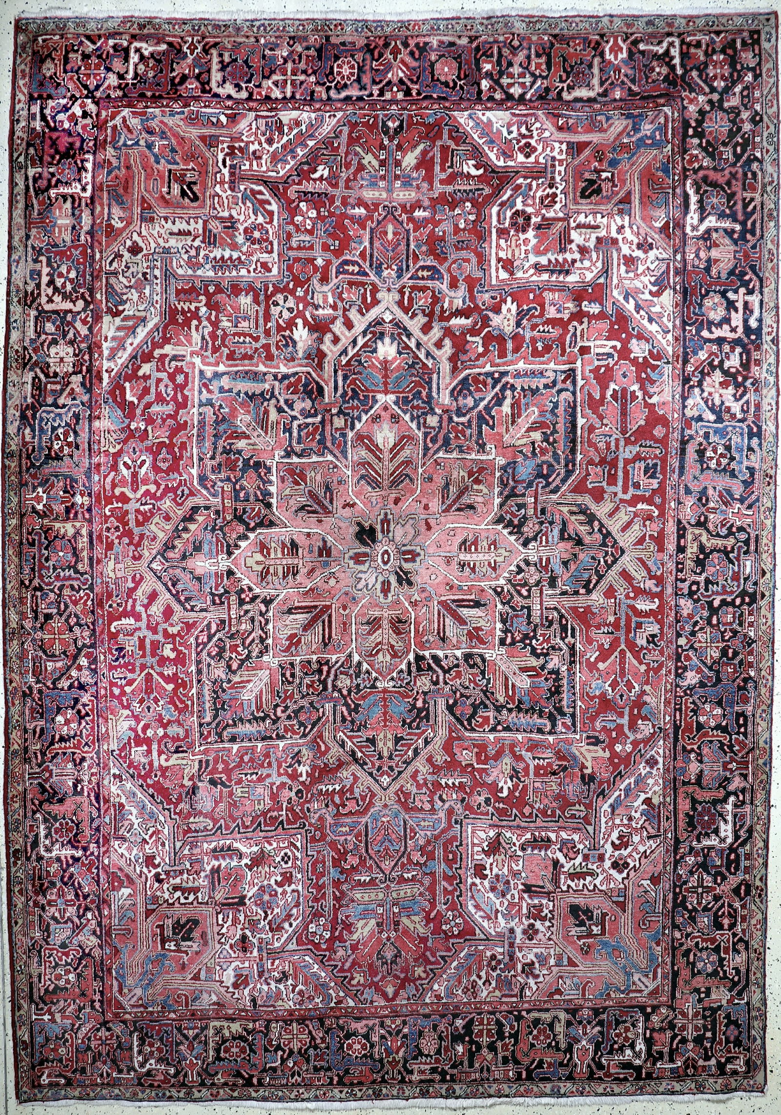 Heriz, Persia, mid-20th century, wool on cotton (1 of 10)