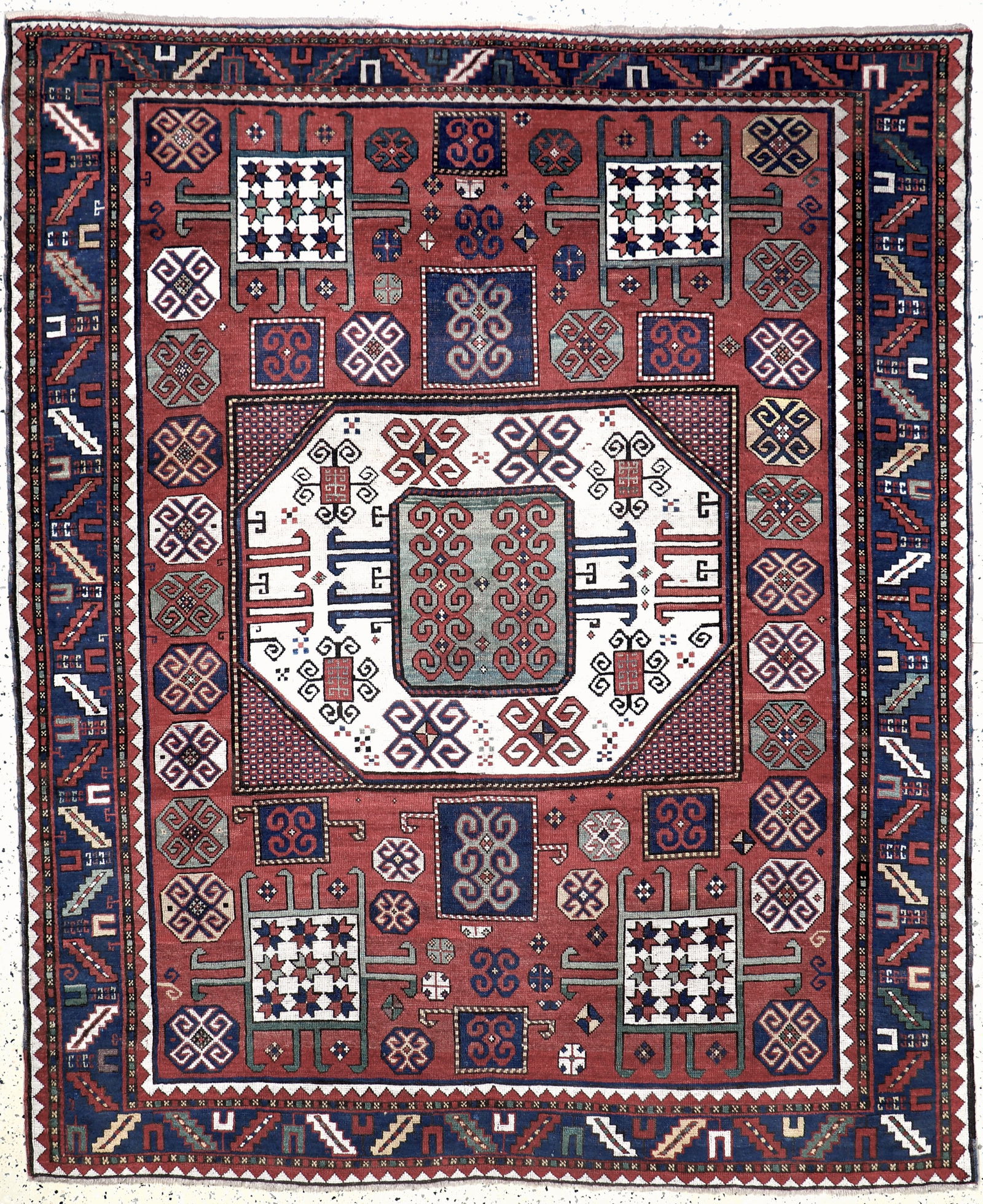 #'Karachoph#'Kazak antique, Caucasus, 19th century (1 of 8)