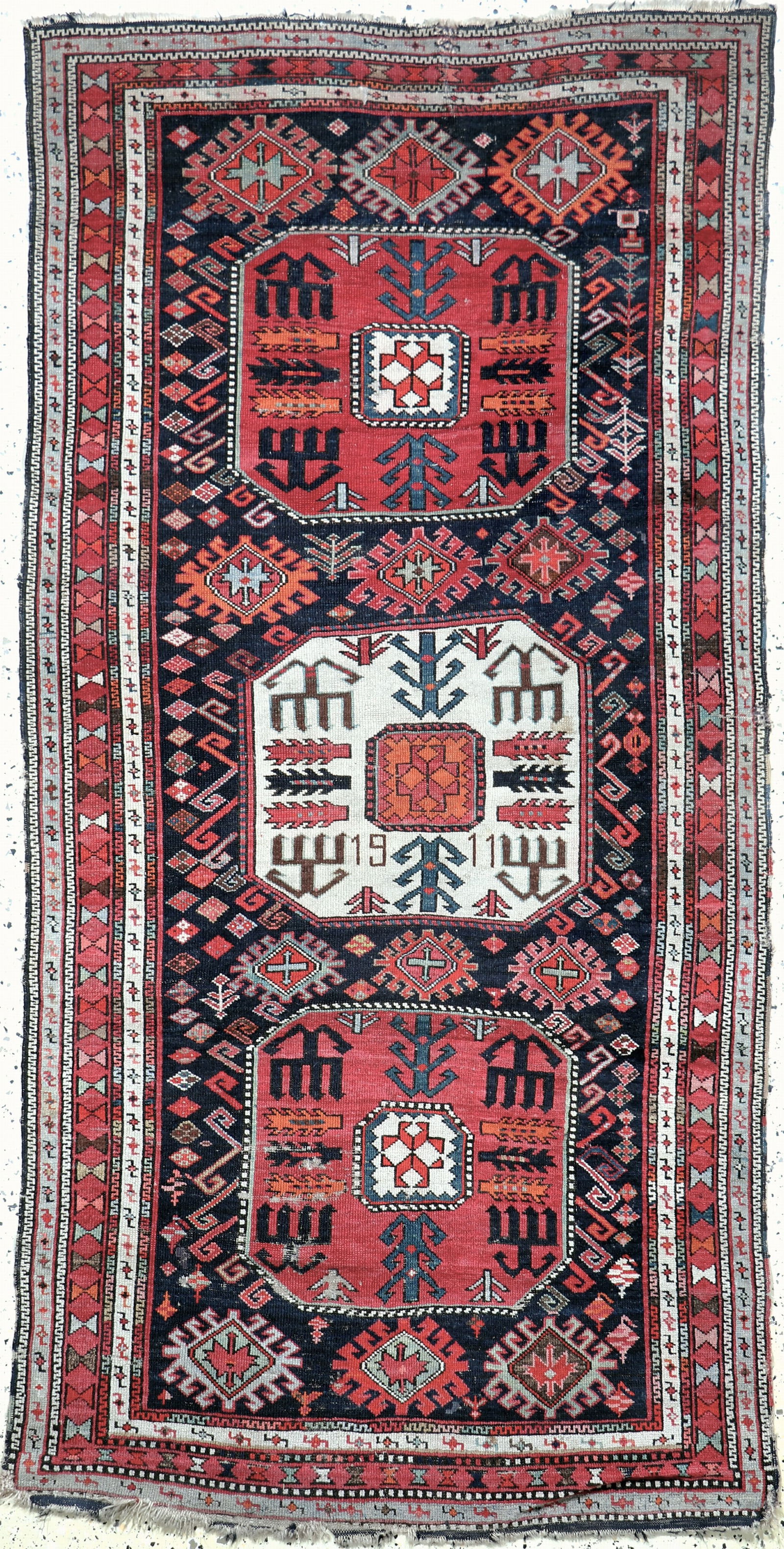 #'Chaili#'Shirvan antique, Caucasus, approx. dated 1911 (1 of 6)