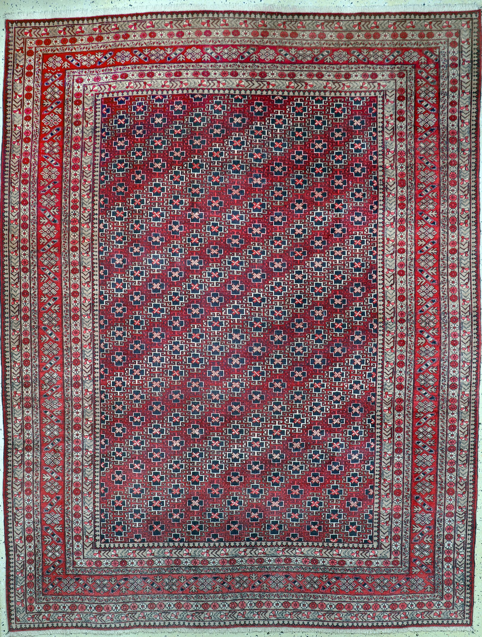 Dolatabad, Afghanistan, mid-20th century, wool: Dolatabad, Afghanistan, mid-20th century, wool on wool, approx. 348 x 250 cm, condition: 2. Rugs, Carpets & Flatweaves