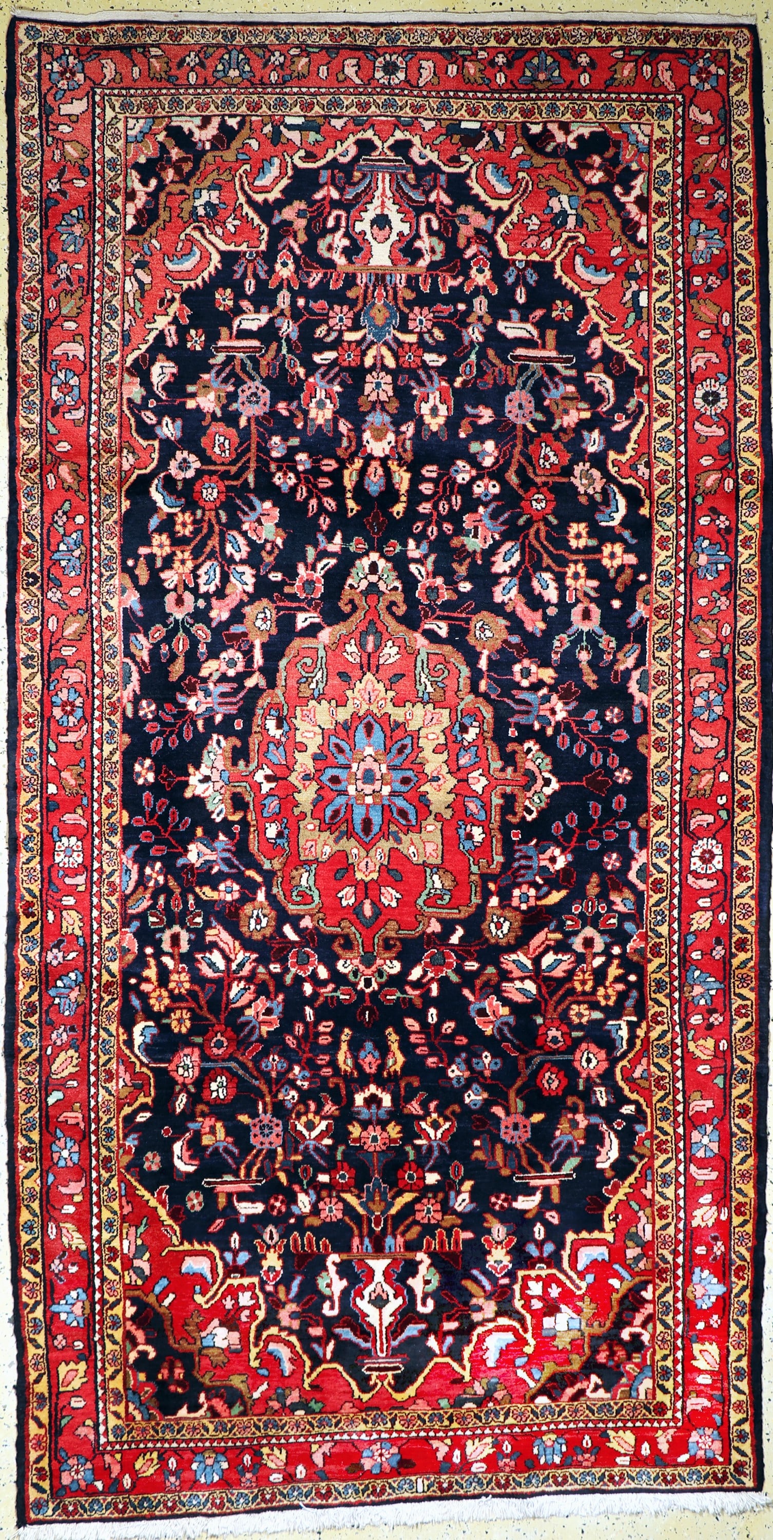 Saruk, Persia, mid-20th century, wool on cotton (1 of 8)
