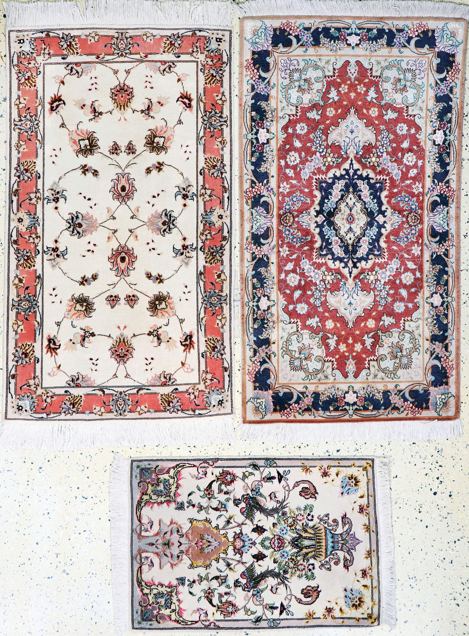 3 lots Tabriz fine(50 Raj), Persia, late 20th century: 3 lots Tabriz fine(50 Raj), Persia, late 20th century, corkwool with silk, approx. 130 x 70 cm, condition: 2. Rugs, Carpets & Flatweaves