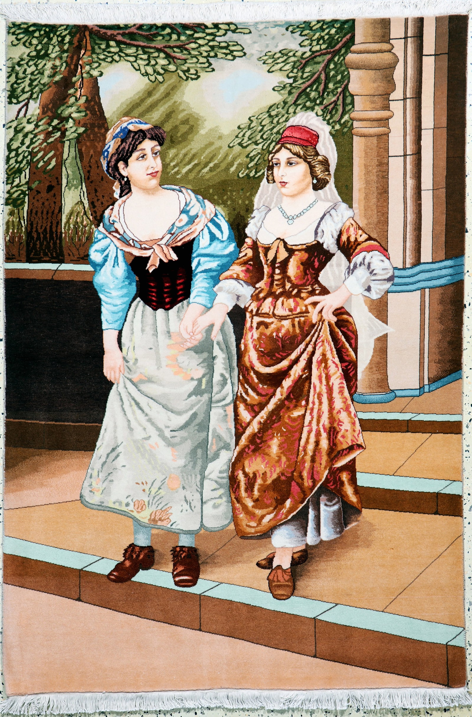 Tabriz fine(50 Raj), Persia, mid-20th century: Tabriz fine(50 Raj), Persia, mid-20th century, corkwool on cotton, approx. 157 x 110 cm, approx. 500,000 Kn/sm, condition: 2. Rugs, Carpets & Flatweaves