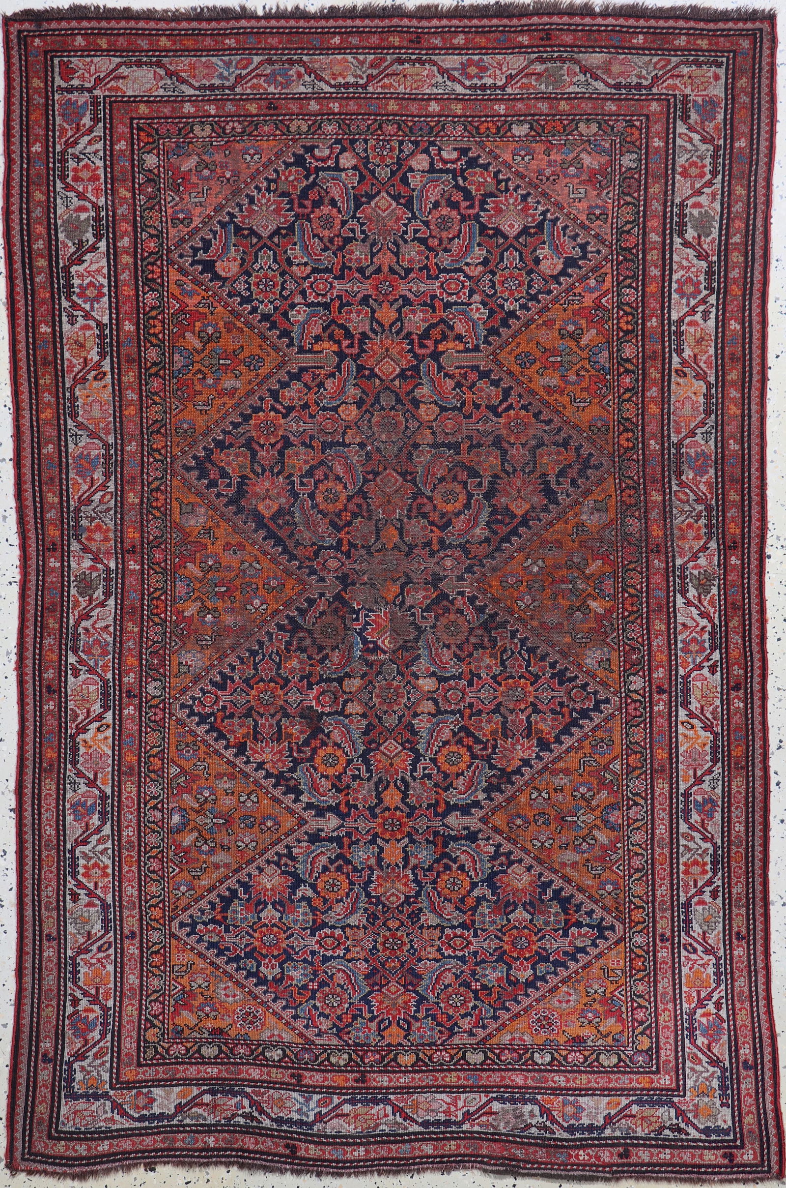 Antique Malayer, Persia, 19th century, wool onwool (1 of 6)