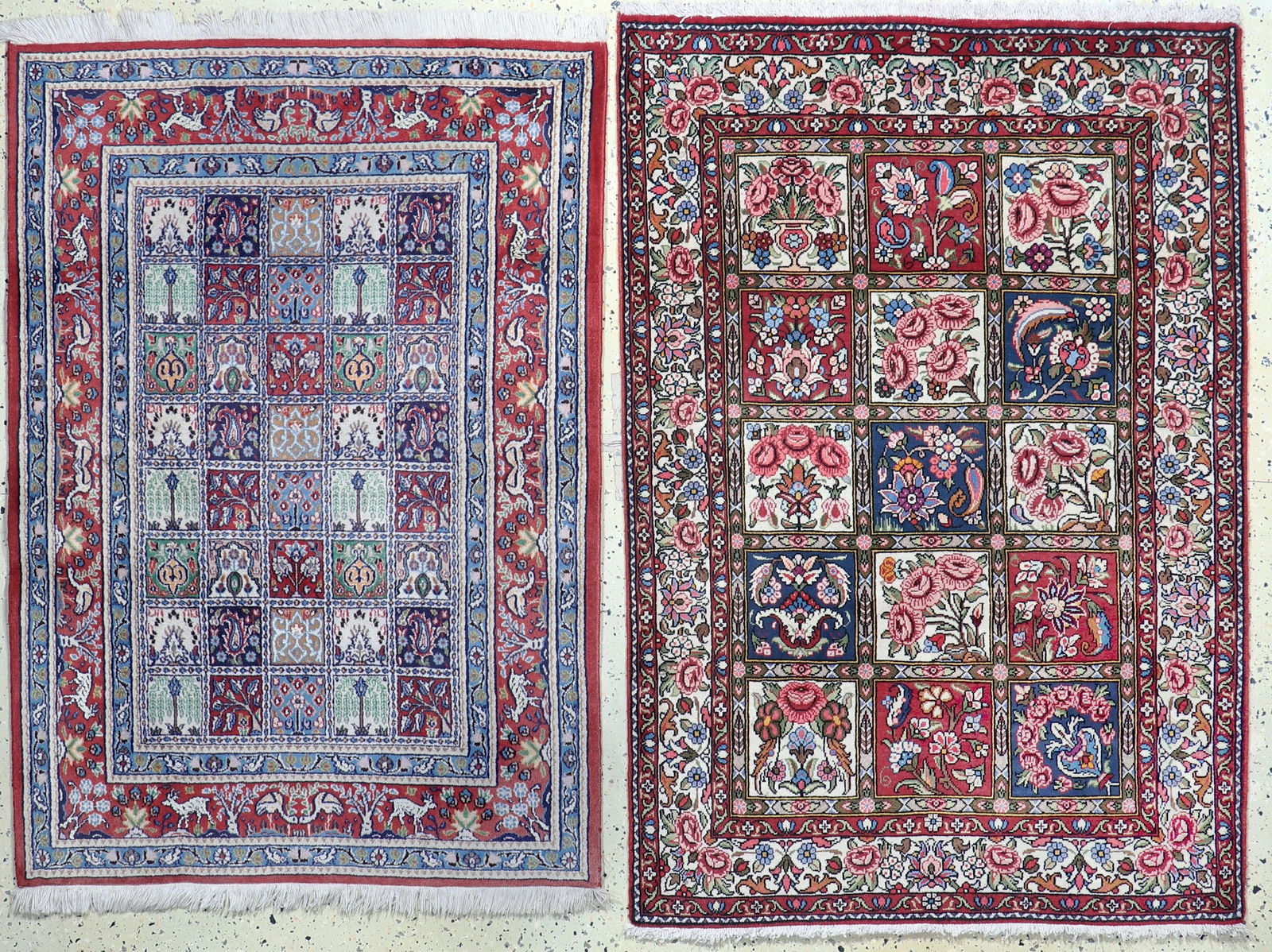 2 lots Bakhtiar & Moud fine, Persia, late 20thcentury: 2 lots Bakhtiar & Moud fine, Persia, late 20thcentury, wool on cotton, approx. 153 x 105 cm,condition: 2. Rugs, Carpets & Flatweaves