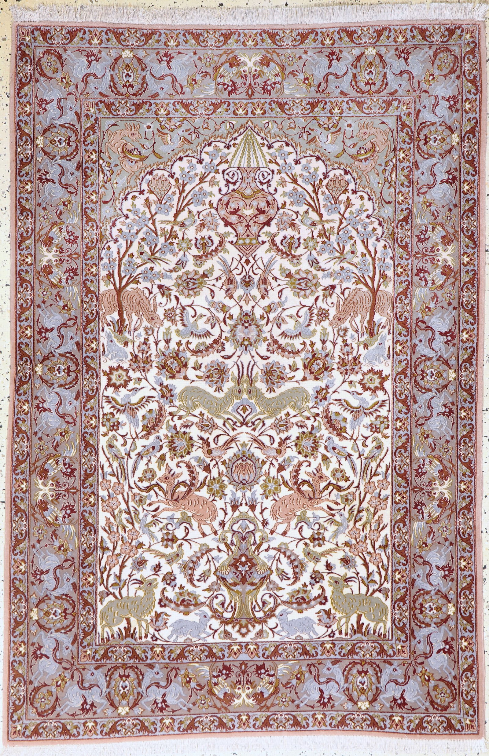 Isfahan fine, Persia, late 20th century., corkwool (1 of 7)