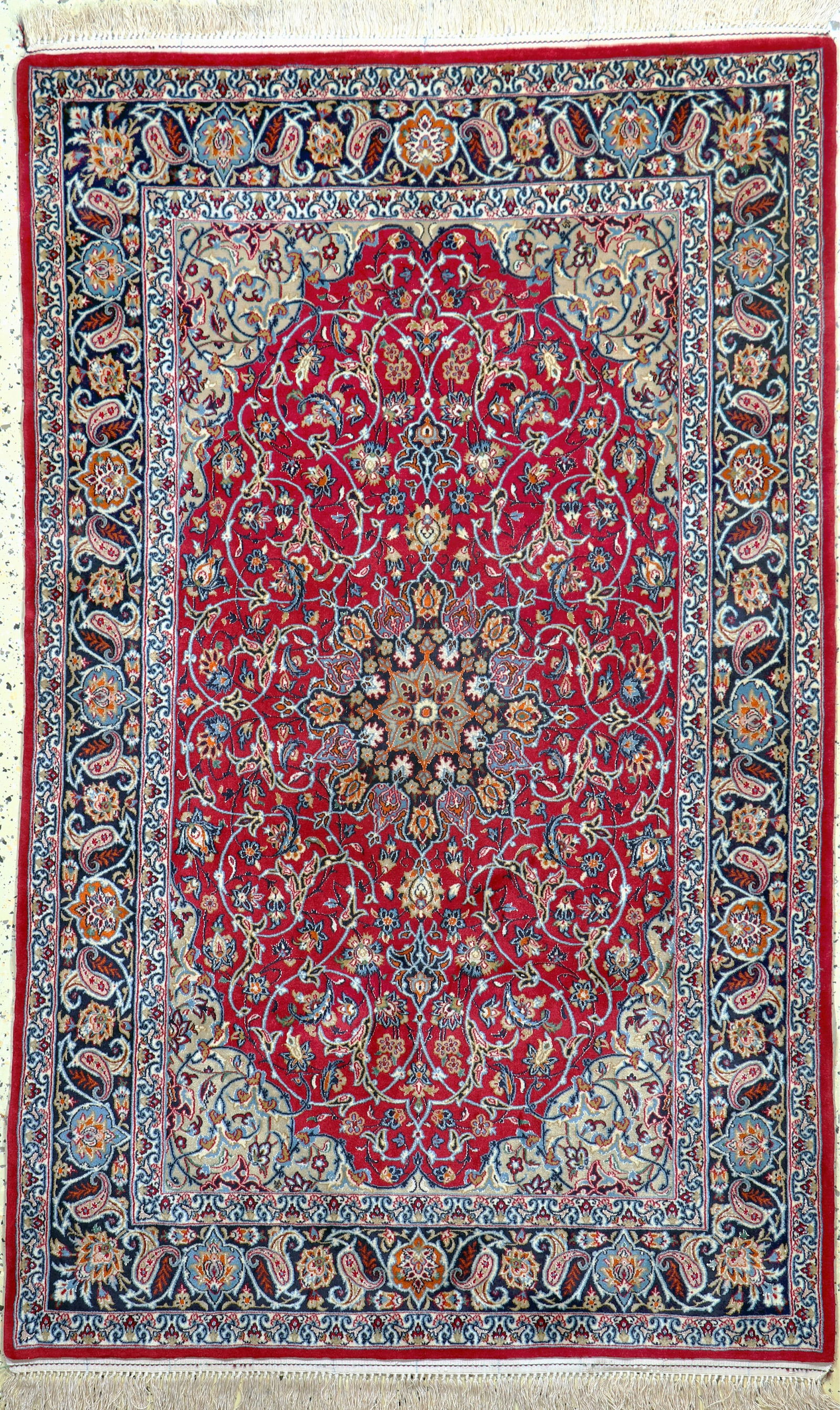 Isfahan fine, Persia, late 20th century, corkwool (1 of 6)