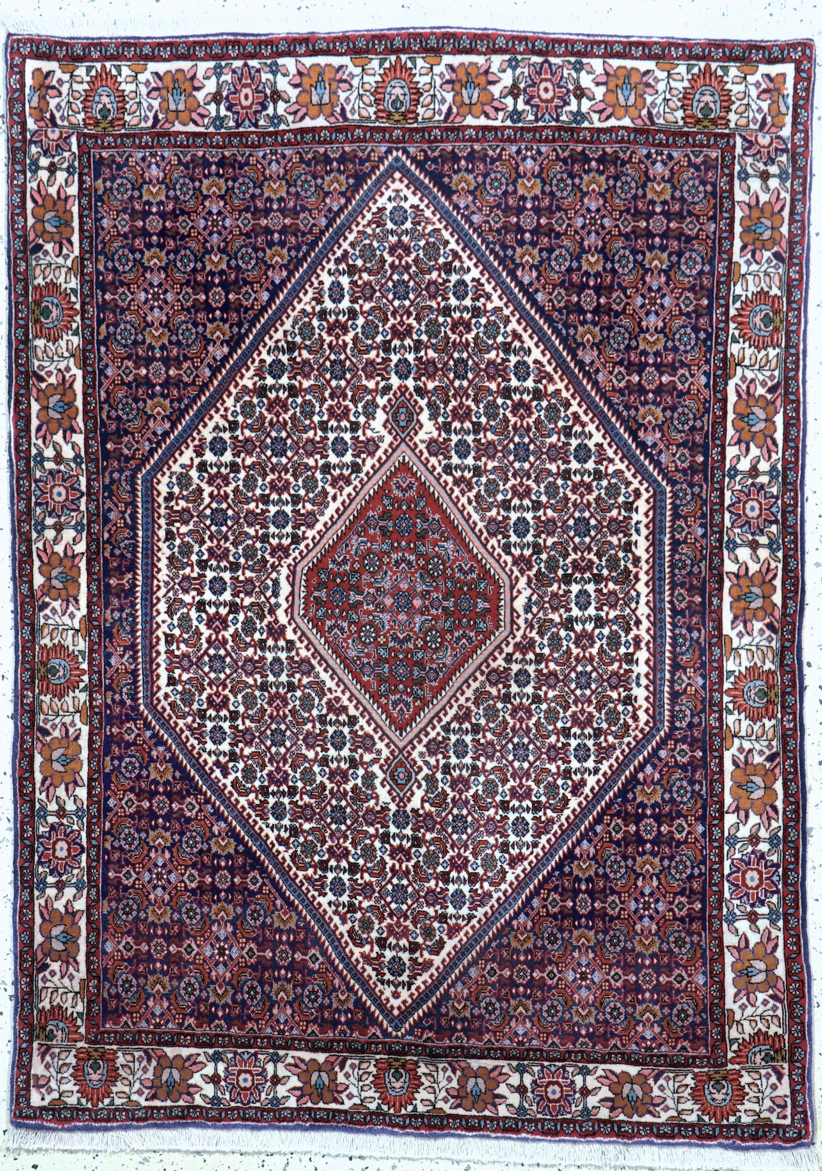 Bijar cork, Persia, late 20th century, corkwool: Bijar cork, Persia, late 20th century, corkwool, approx. 160 x 110 cm, condition: 1-2. Rugs, Carpets & Flatweaves. Dont forget to check out the uploaded detail fotos!