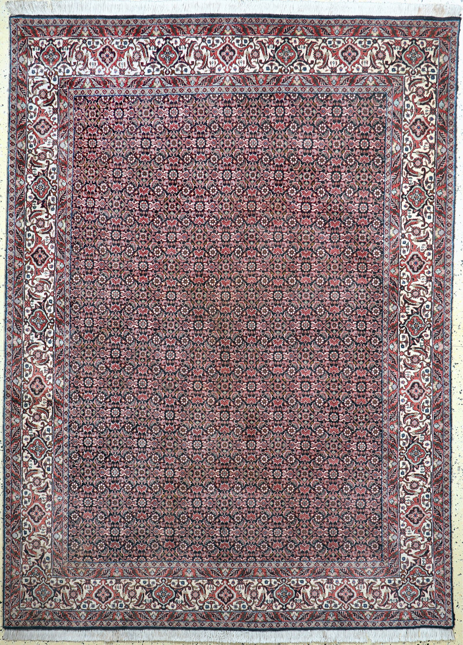 Bijar cork, Persia, late 20th century, corkwool: Bijar cork, Persia, late 20th century, corkwool, approx. 235 x 178 cm, in need of cleaning, condition: 1-2. Rugs, Carpets & Flatweaves. Dont forget to check out the uploaded detail fotos!