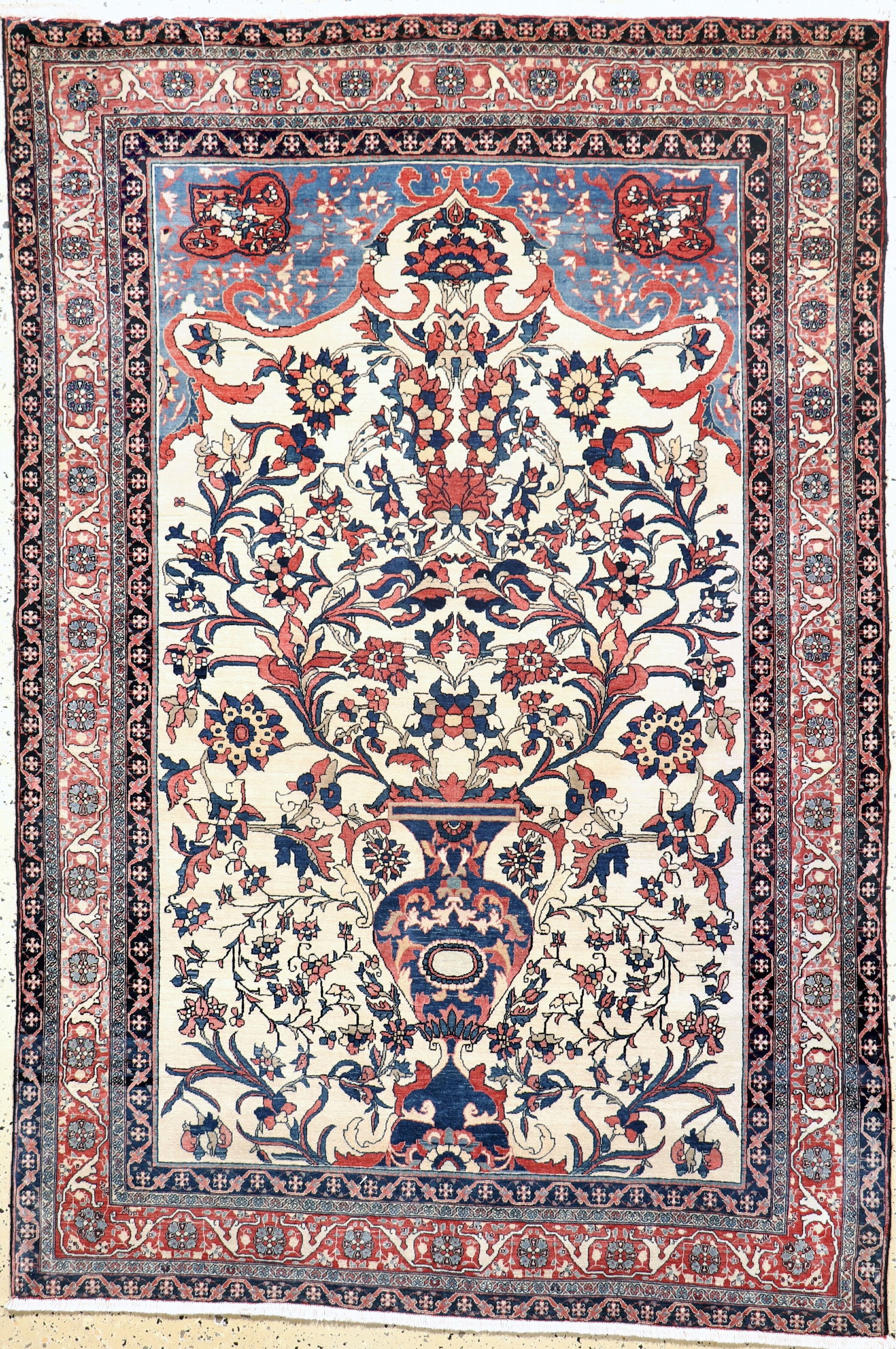 Antique Farahan fine, Persia, 19th century, corkwool on (1 of 9)