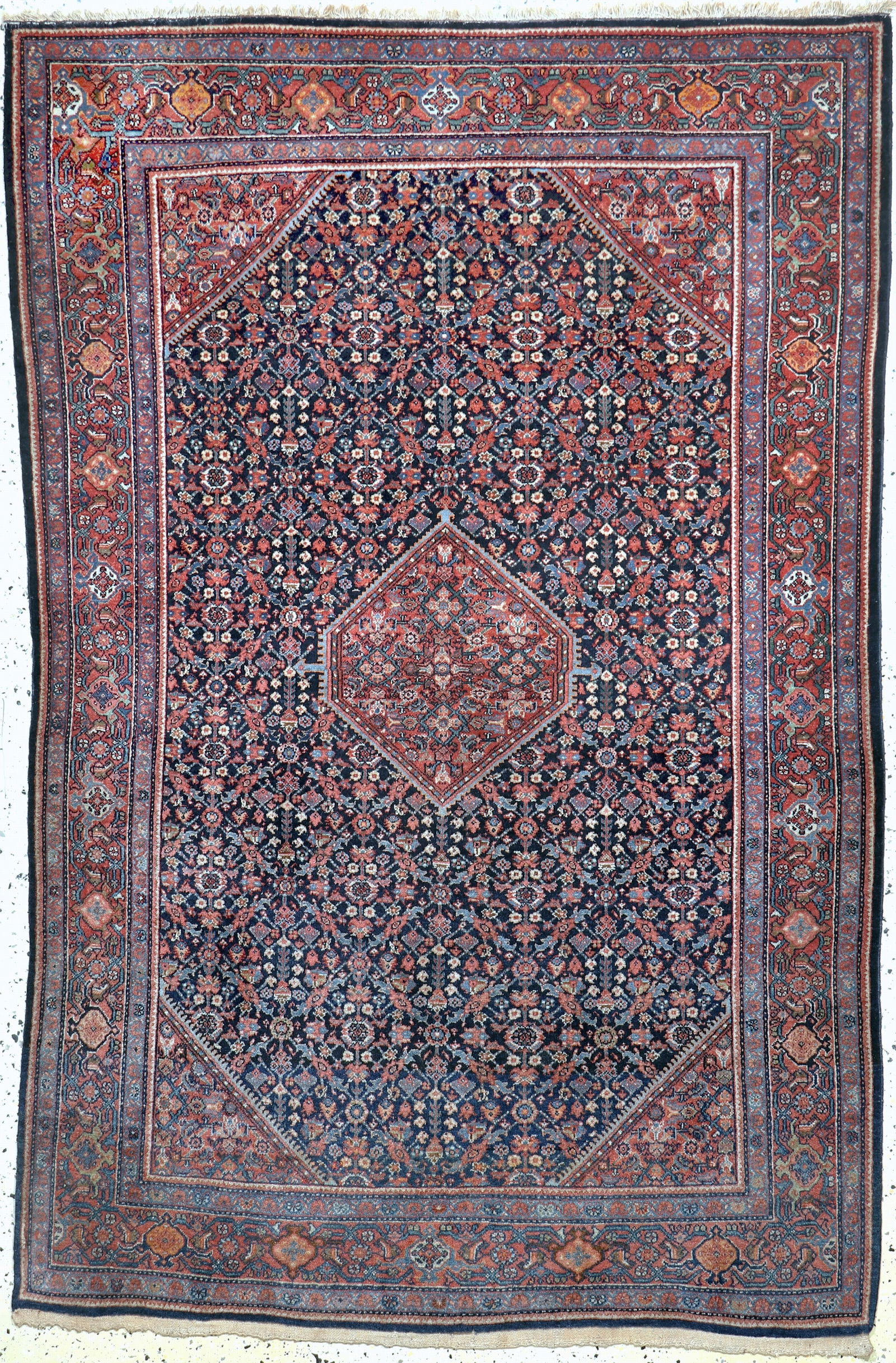 Bijar antique, Persia, around 1900, wool on cotton (1 of 6)