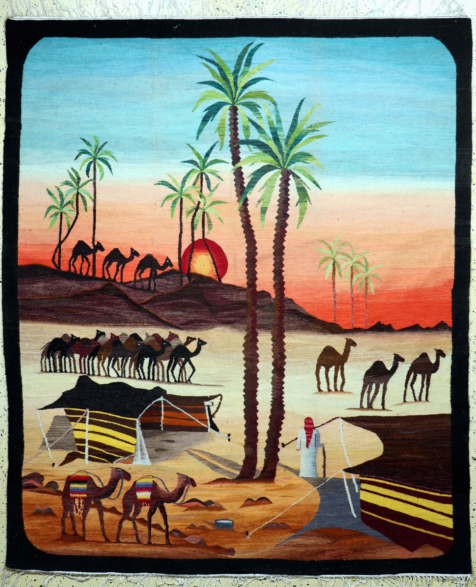 Kilim, Tunisia, mid-20th century, wool on cotton: Kilim, Tunisia, mid-20th century, wool on cotton, approx. 230 x 190 cm, condition: 1-2. Rugs, Carpets & Flatweaves. Dont forget to check out the uploaded detail fotos!