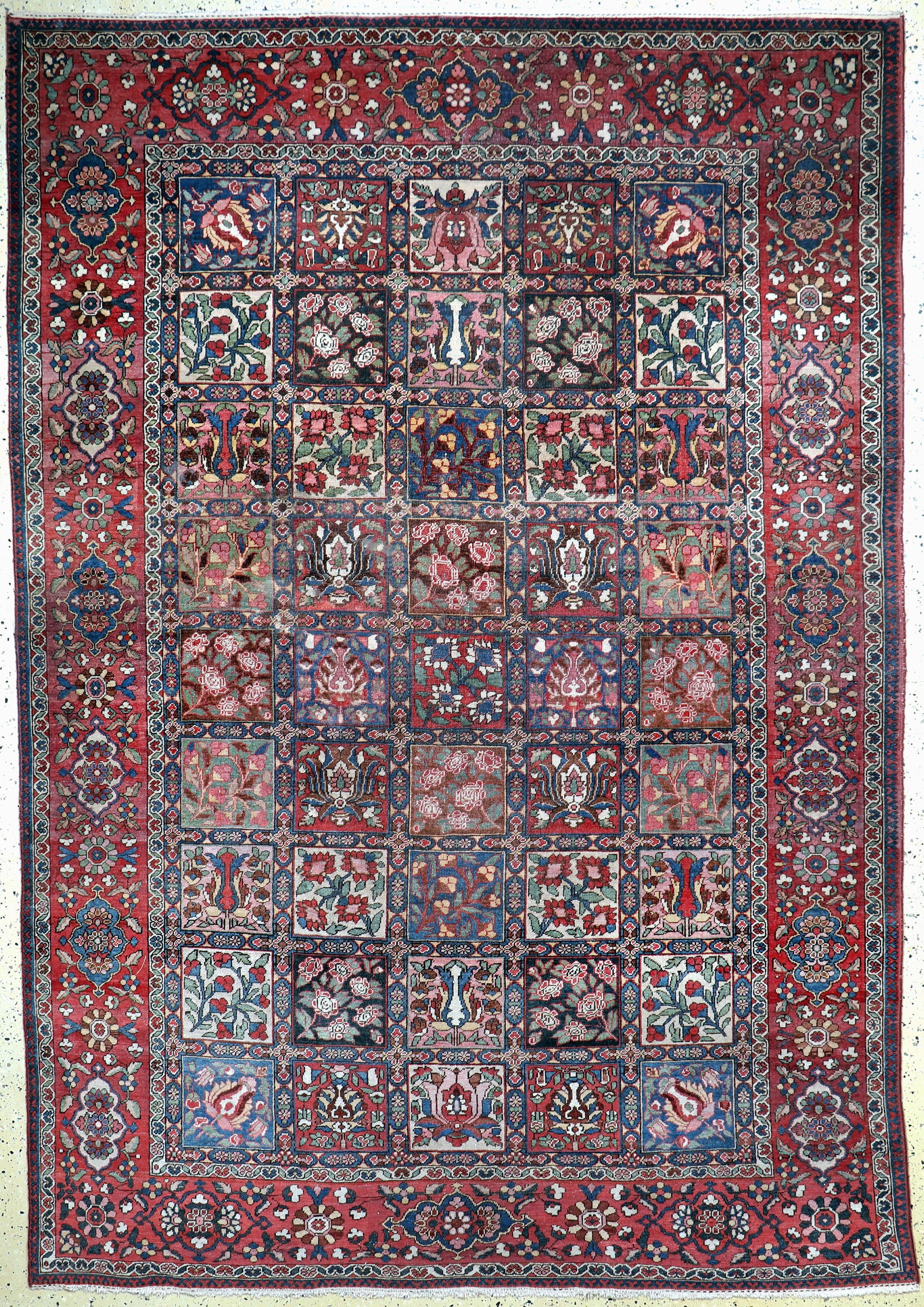 Bakhtiar, Persia, mid-20th century, wool on cotton (1 of 10)
