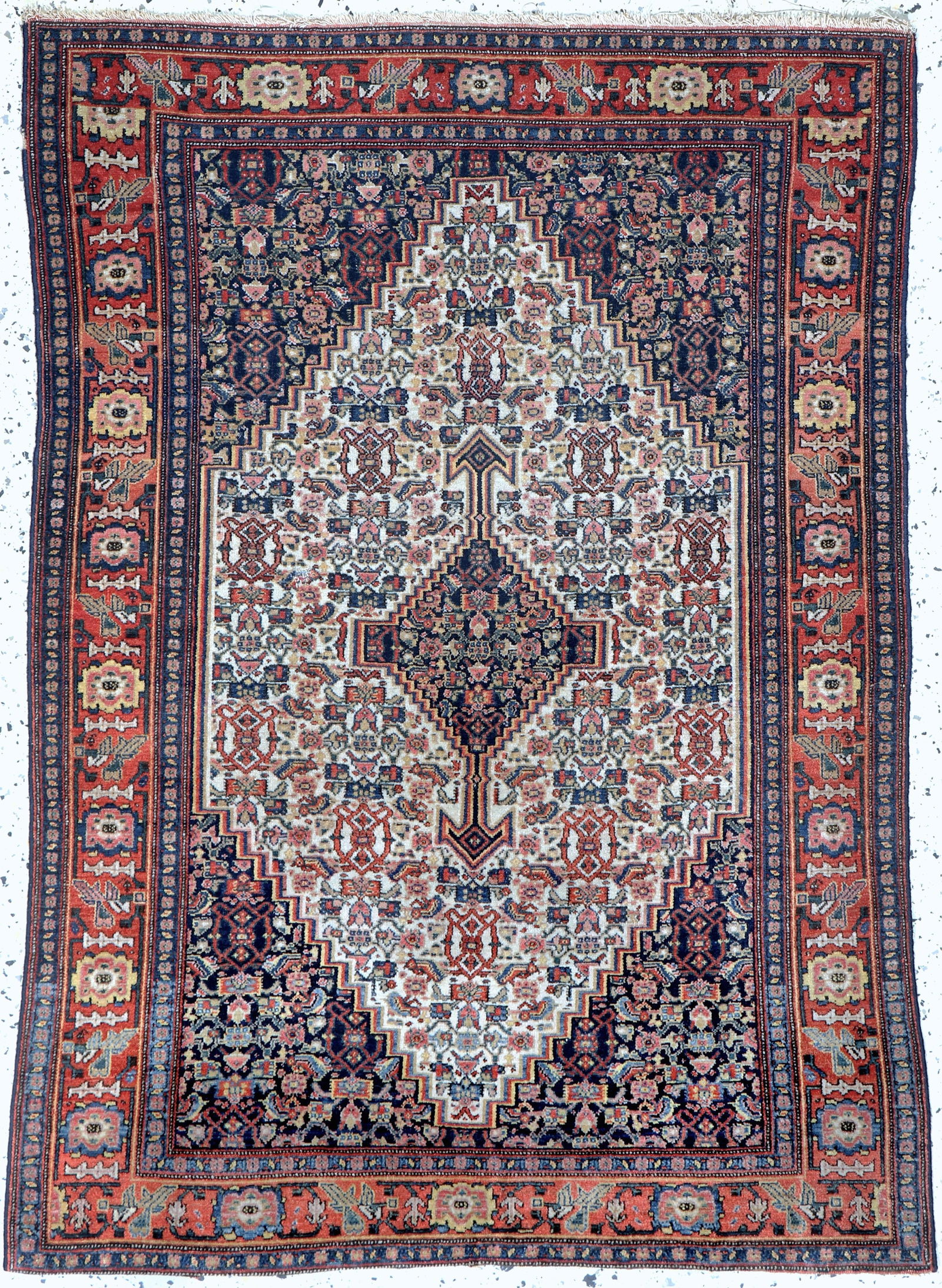 Senneh fine antique, Persia, 19th century, wool on (1 of 6)