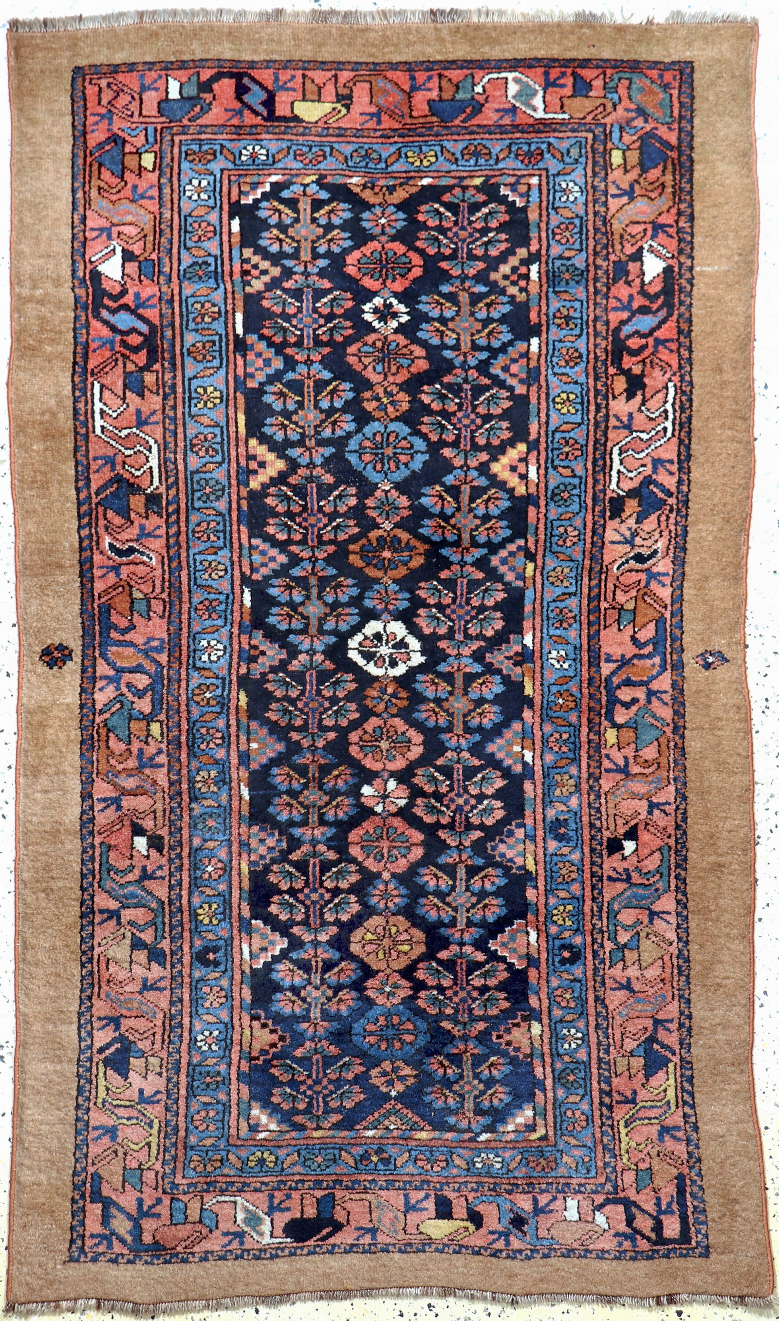 Antique Sarab, Persia, 19th century, camel wool: Antique Sarab, Persia, 19th century, camel wool, approx. 205 x 120 cm, condition: 2, (small restorations). Rugs, Carpets & Flatweaves. Dont forget to check out the uploaded detail fotos!